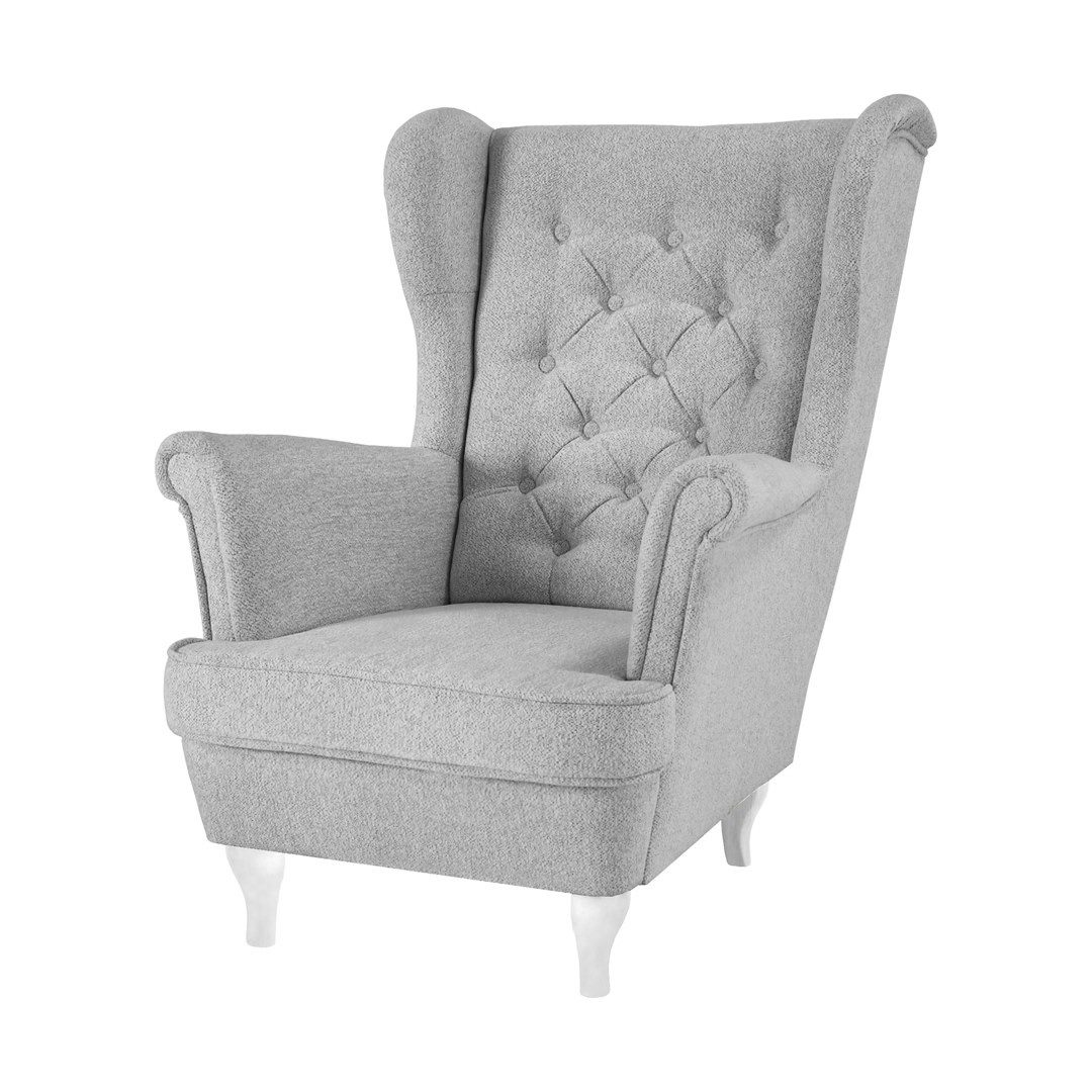 Beautysofa Ohrensessel Sessel FALCO Chesterfield Wohnzimmersessel günstig online kaufen