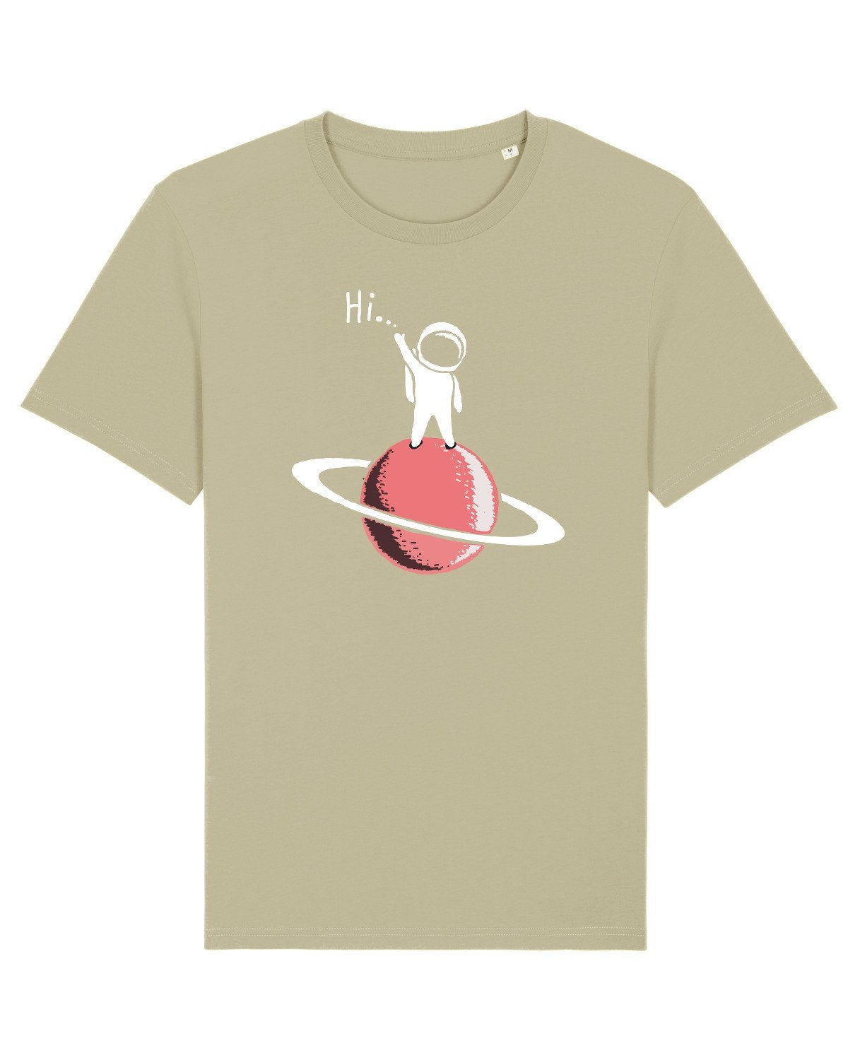 wat? Apparel Print-Shirt Astronaut says Hi (1-tlg) salbeigrün