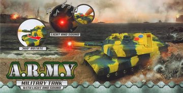 Toi-Toys Spielzeug-Auto ARMY MILITÄRFAHRZEUG Tank mit Licht & Sound Militär Fahrzeug 25, Spielzeug Kinder Geschenk