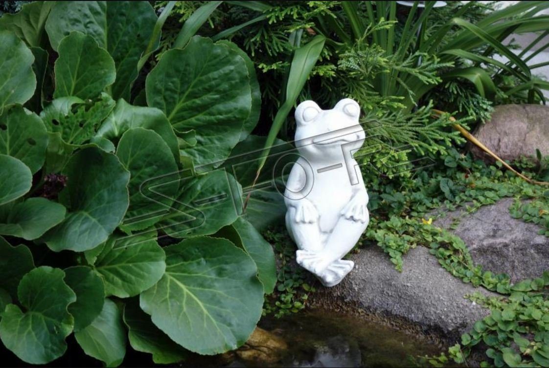 JVmoebel Skulptur Garten Dekoration Frosch Terrasse Stein Figuren Figur Deko Statue | Skulpturen