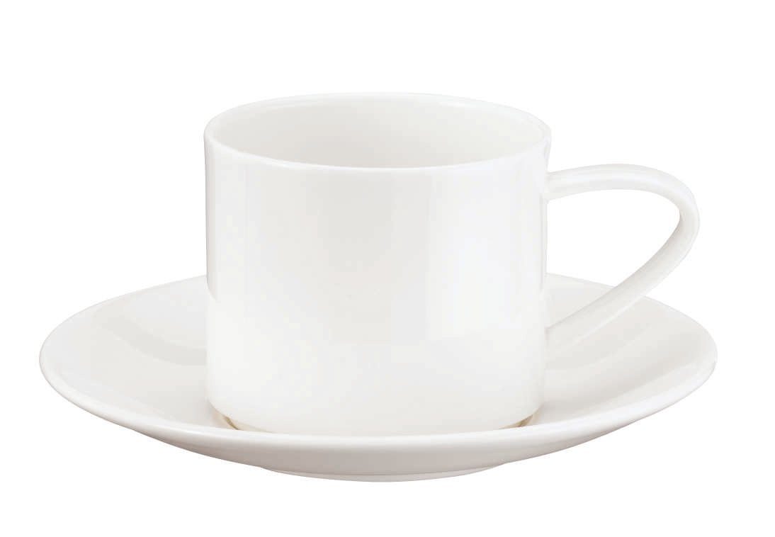 Tasse à table Tasse mit Unterer stapelbar 0,2 l