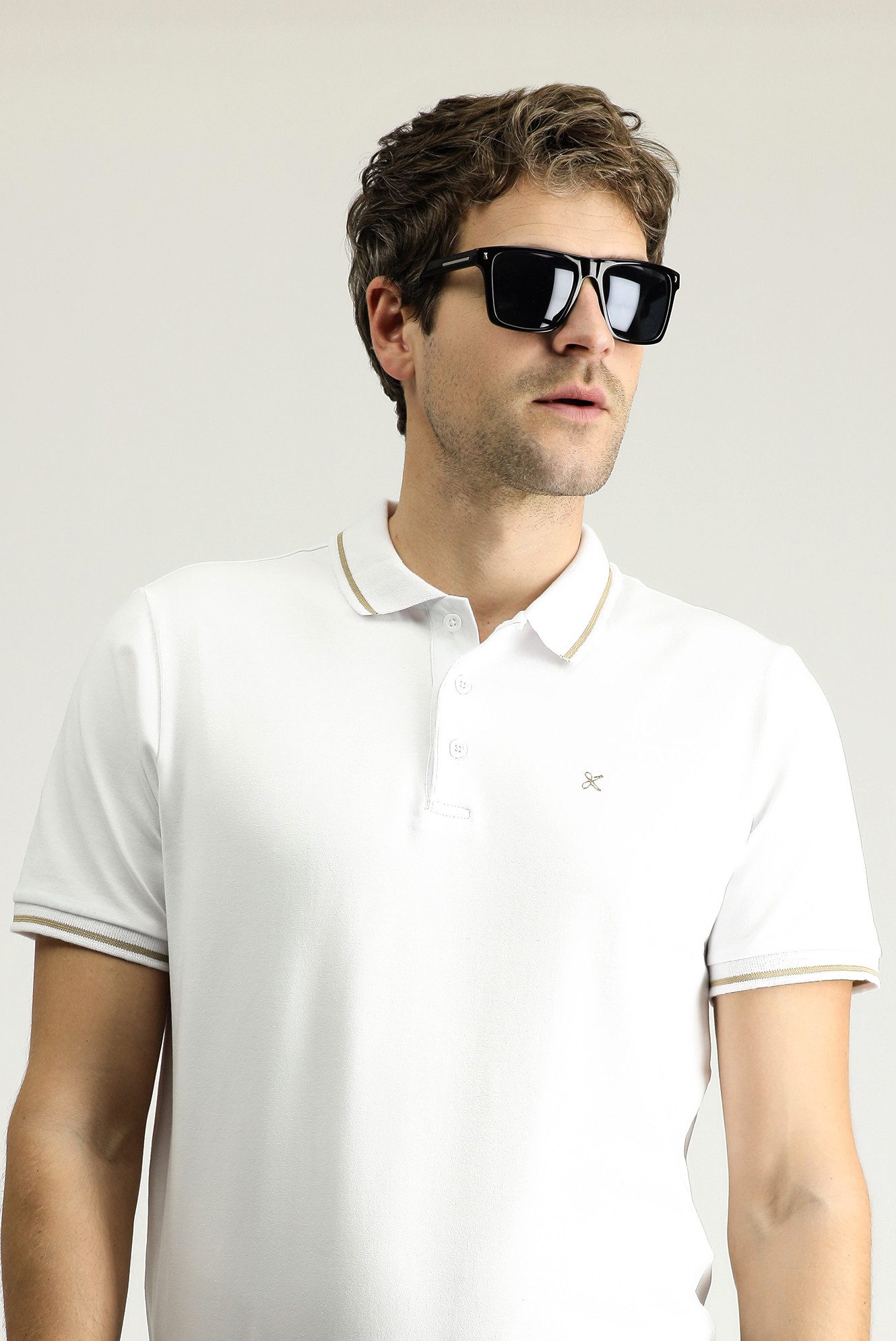 KIGILI Poloshirt Slim Fit Herren-Poloshirt aus günstig online kaufen
