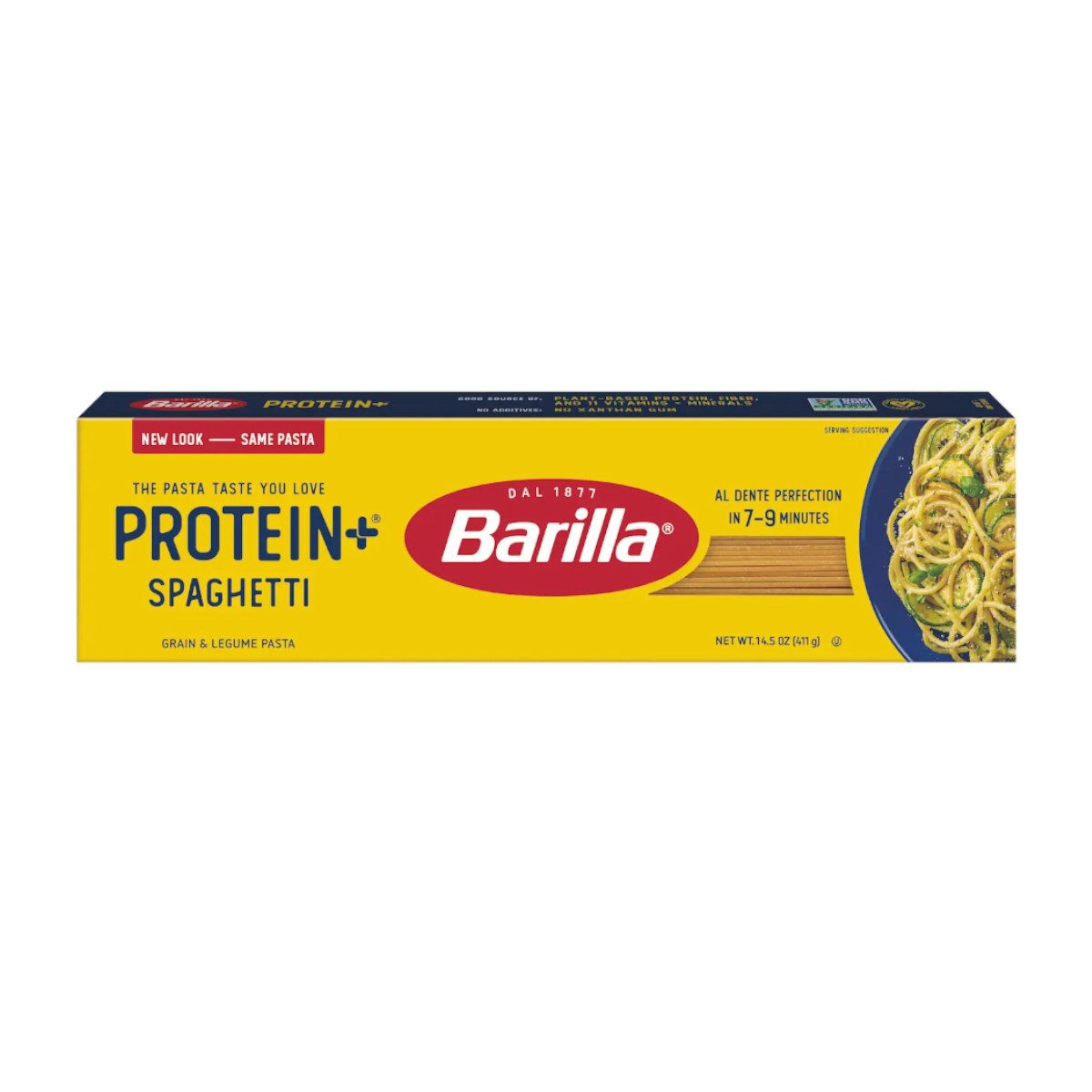 Barilla Nudeln, Barilla Spaghetti Protein Plus mit Erbsenprotein Packung 400g