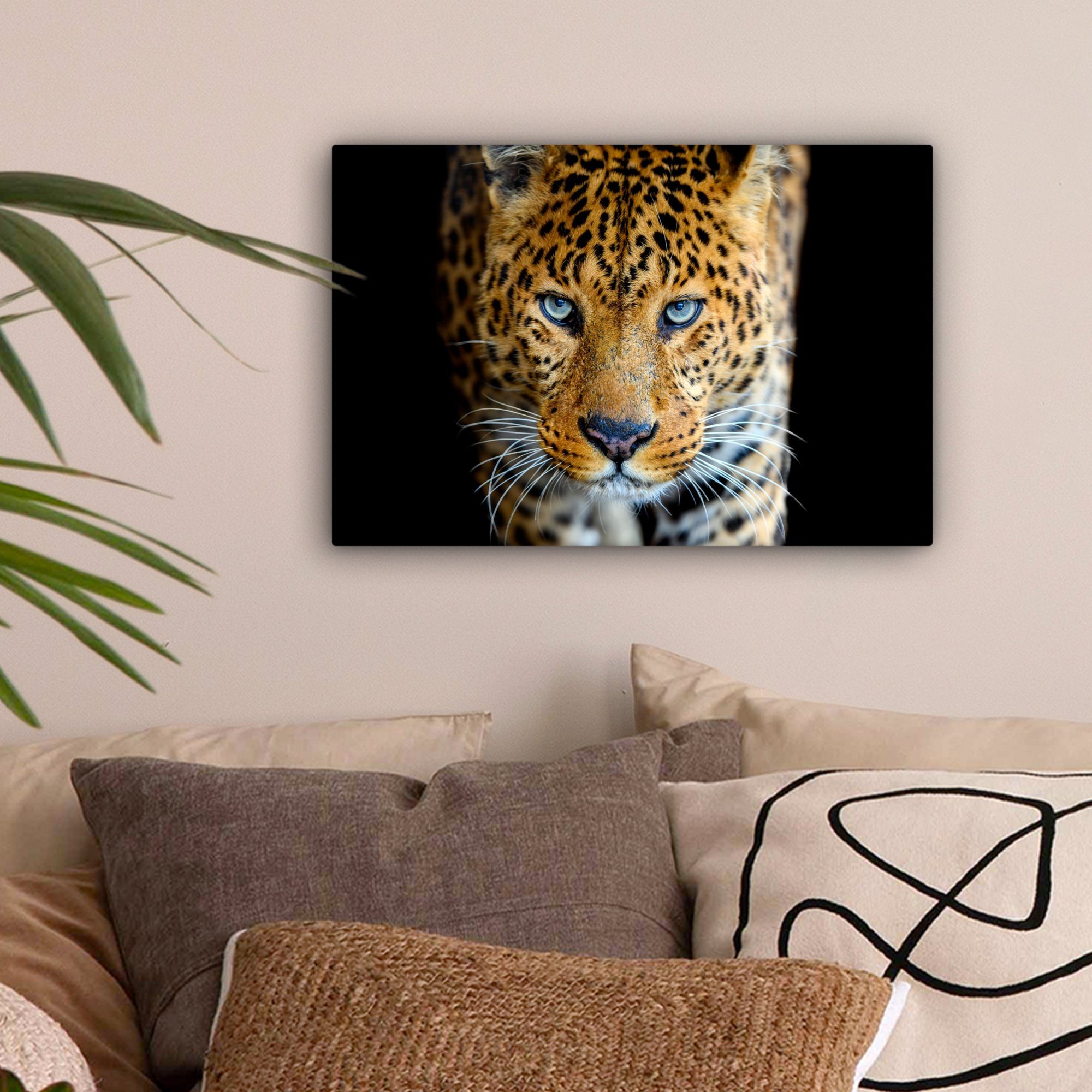 OneMillionCanvasses® Leinwandbild Leopard - Tiere - günstig online kaufen