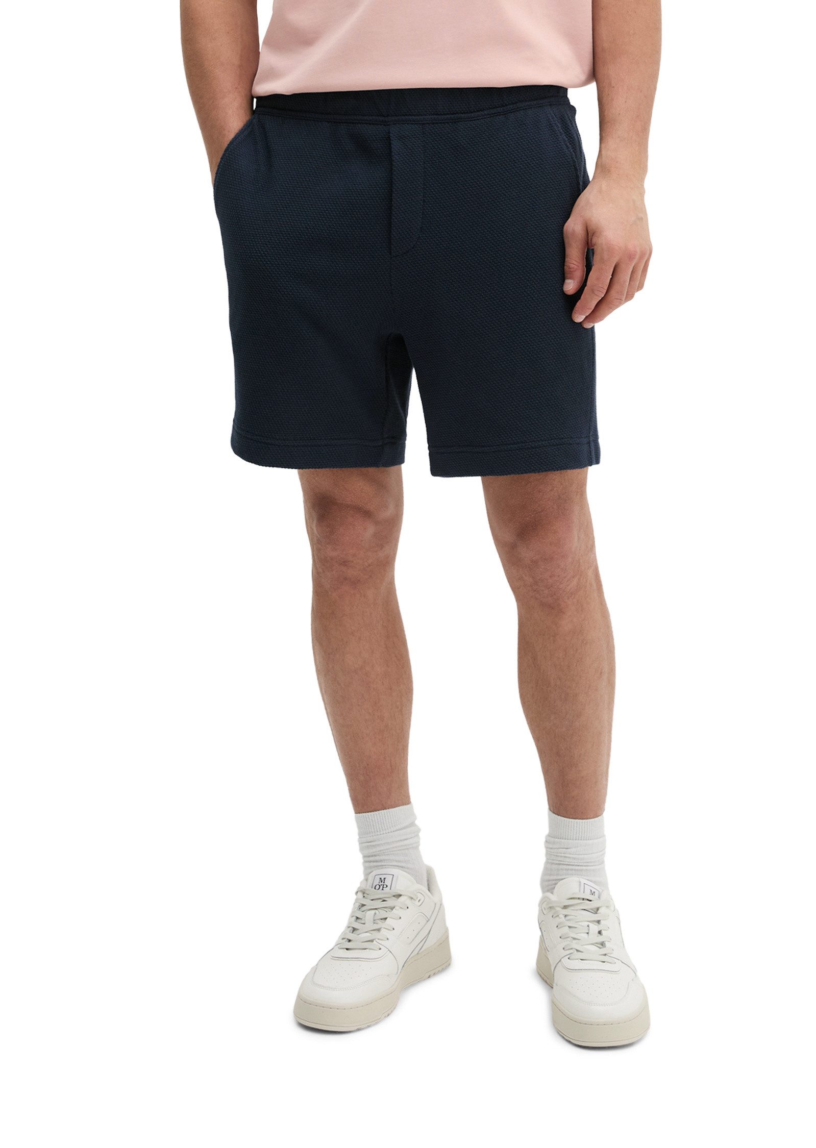 Marc O'Polo Shorts mit feiner Waffel-Struktur