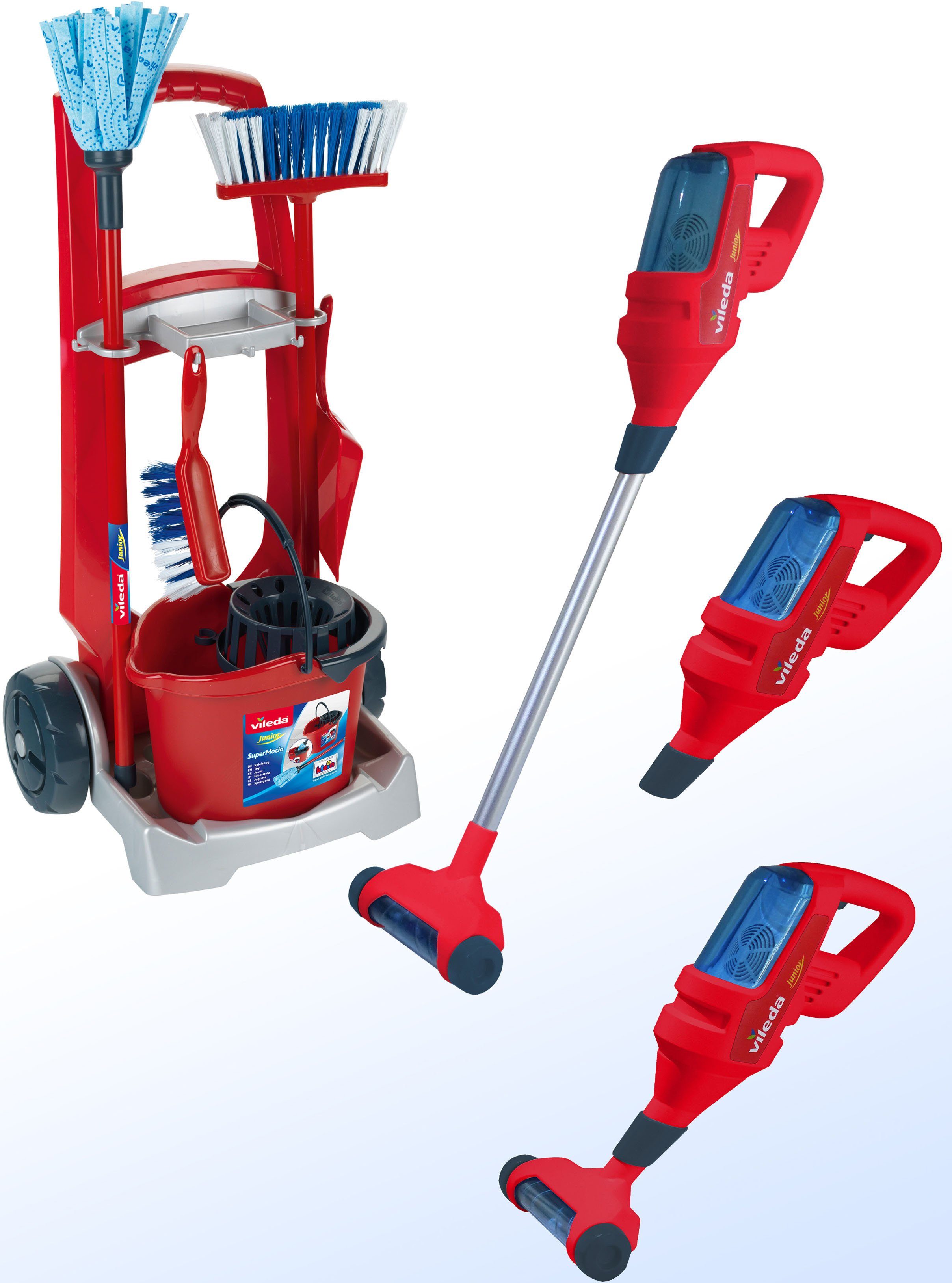 Klein Kinder-Besenwagen Vileda, mit Staubsauger, Made in Germany günstig online kaufen