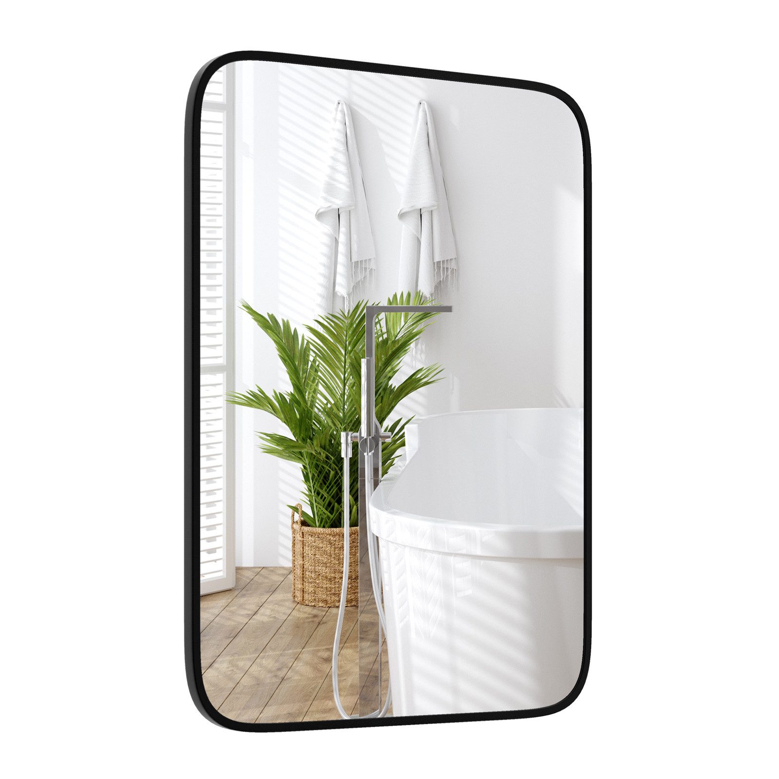 COSTWAY Badspiegel, 70x50 cm, mit Folie günstig online kaufen
