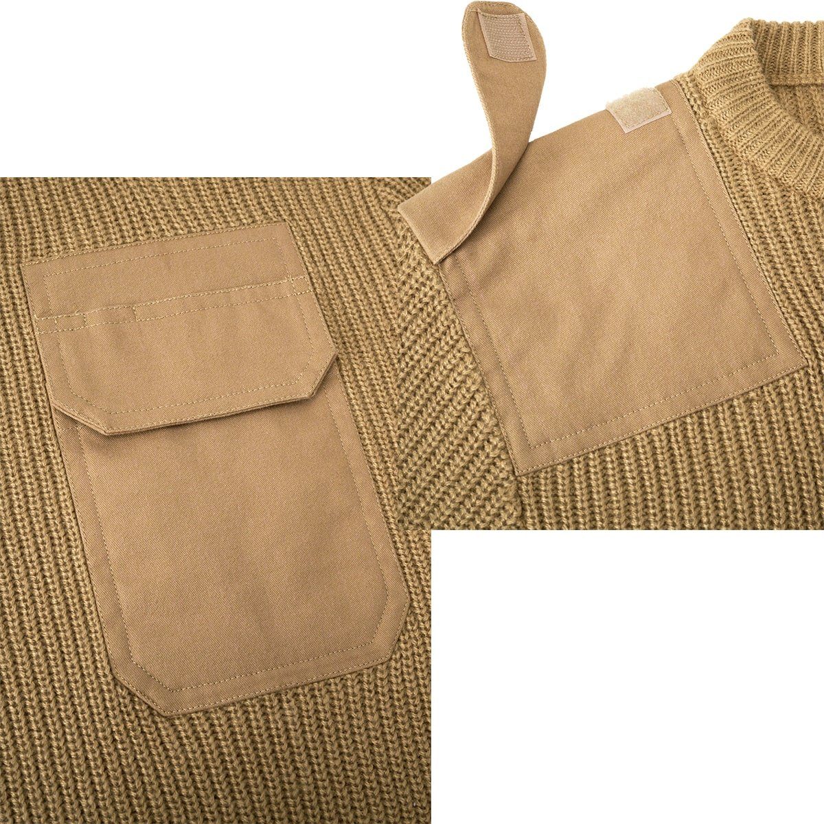 BWuM Strickpullover BWuM Bundeswehr Pullover mit Flaggen