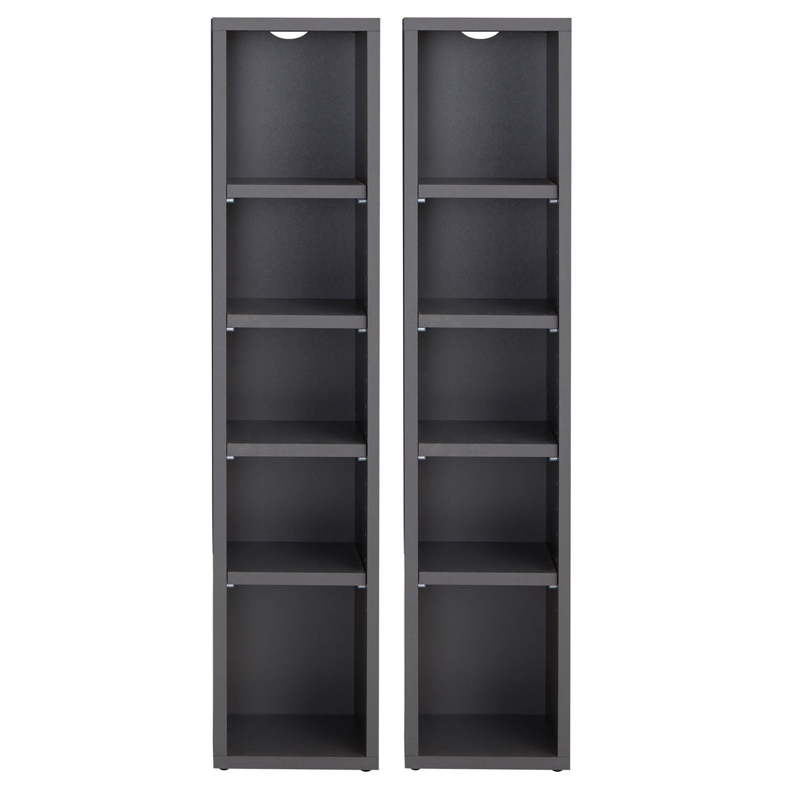 CARO-Möbel CD-Regal CHART, Medienregal aus 2 Modulen, Medien Aufbewahrung b günstig online kaufen