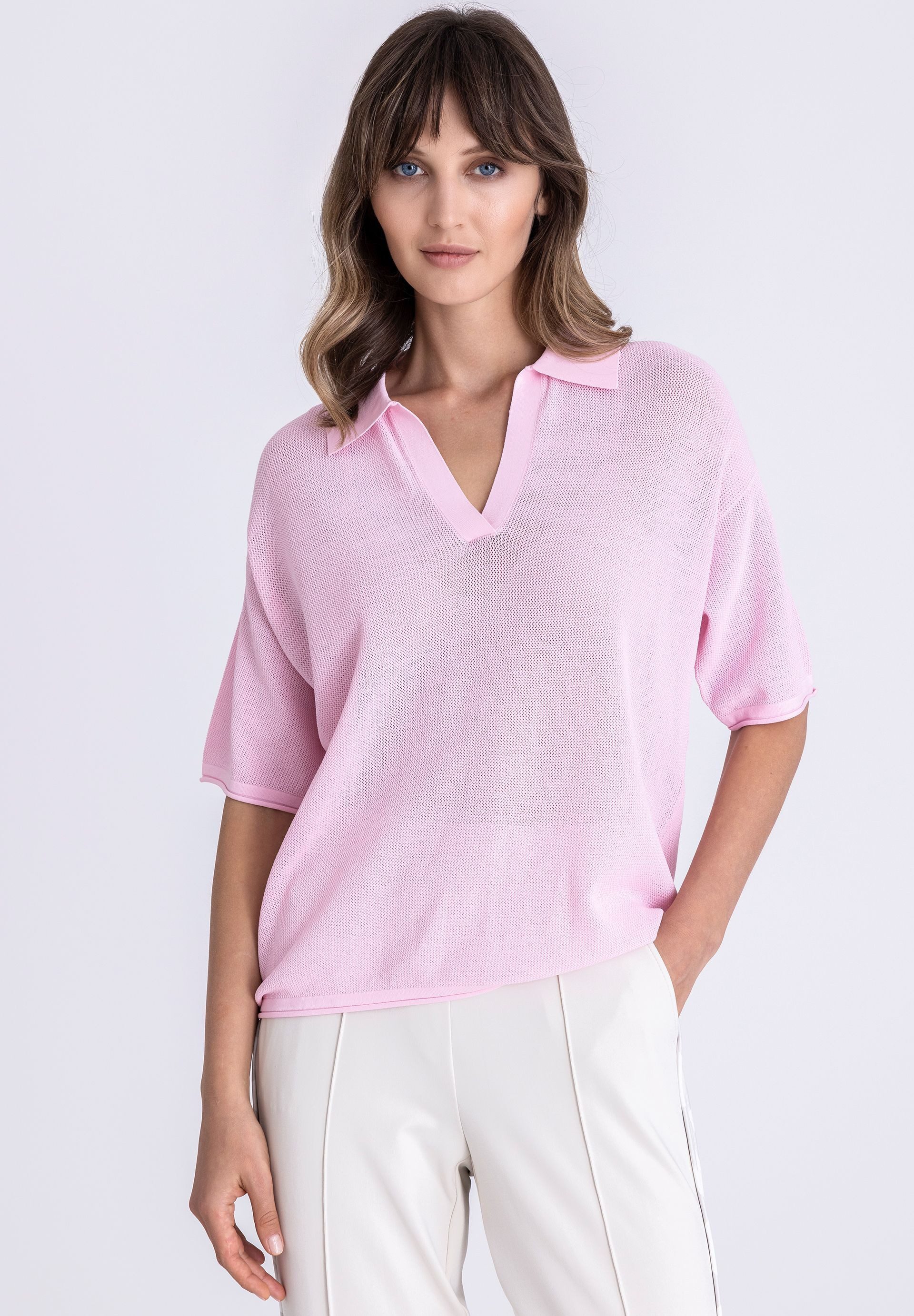 TUZZI Strickpullover mit Polokragen