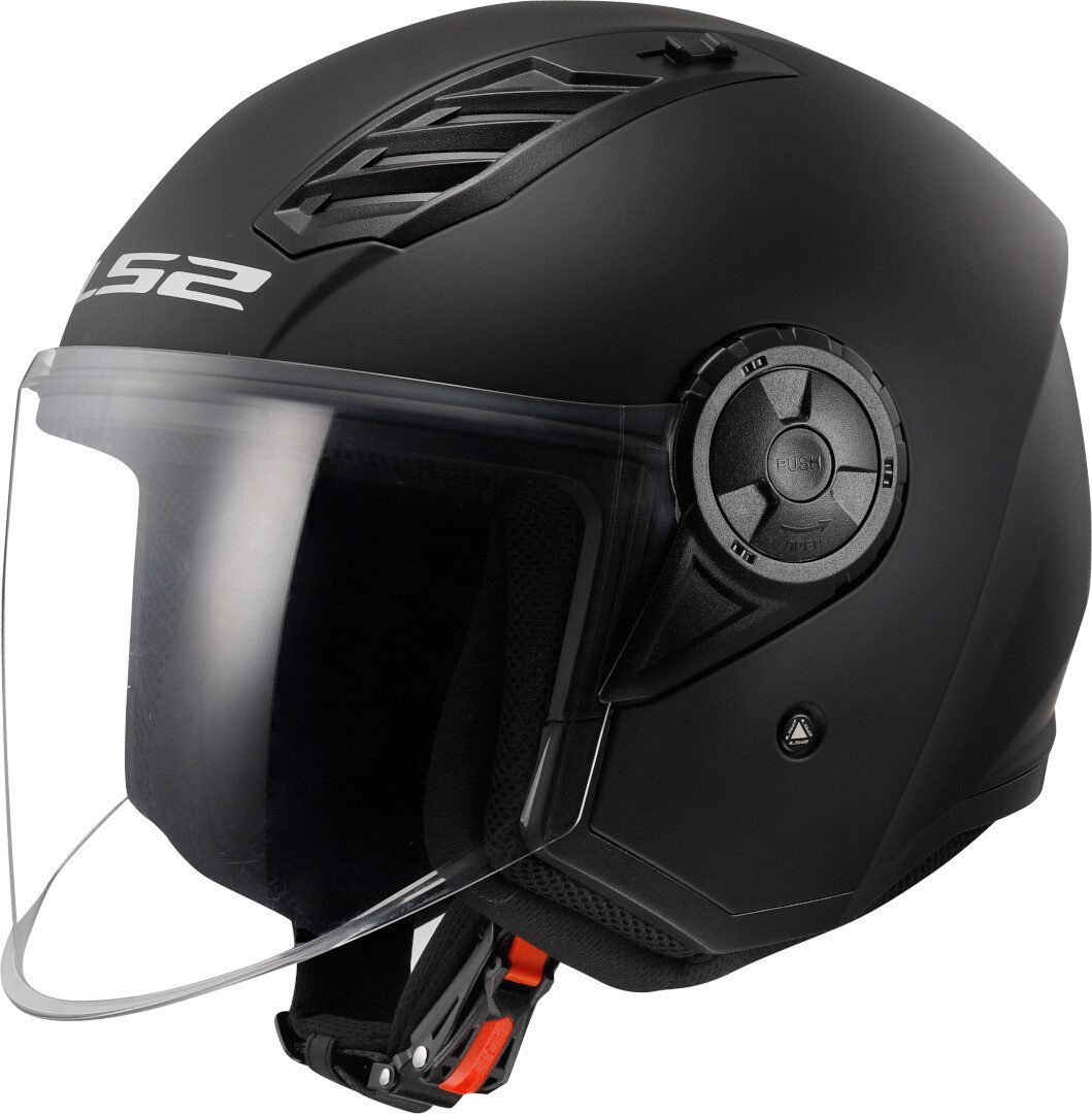 LS2 Motorradhelm OF616 Airflow II Solid Jethelm, vorbereitet für Kommunikationssystem