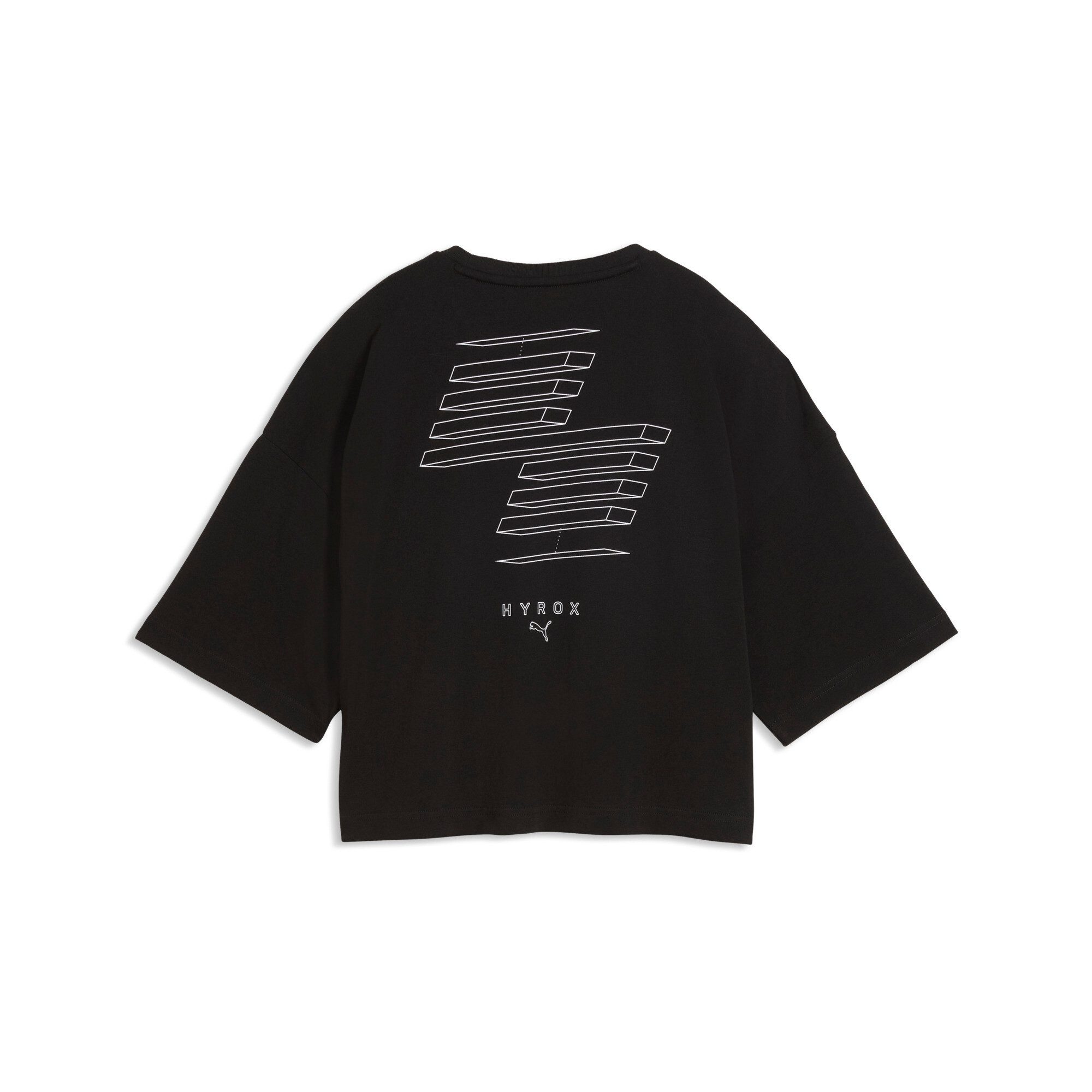 PUMA Trainingsshirt W X HYROX CROPPED LIFESTYLE TEE Regular Fit, Kurzarm, für sportliche Aktivitäten – Bild 2 von 2
