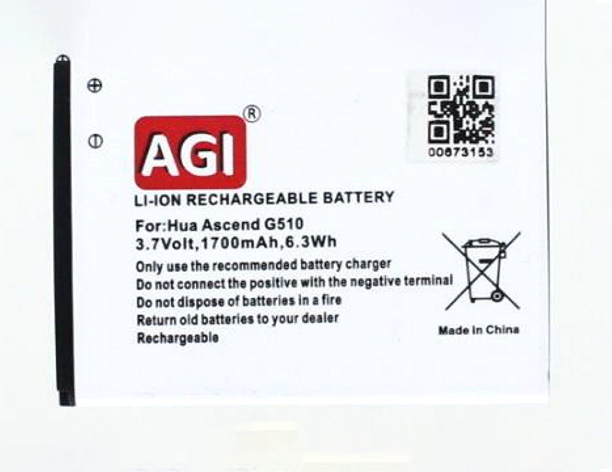 kompatibel 1300 mit G510 Ascend MobiloTec Akku Huawei (1 Akku St) Akku mAh
