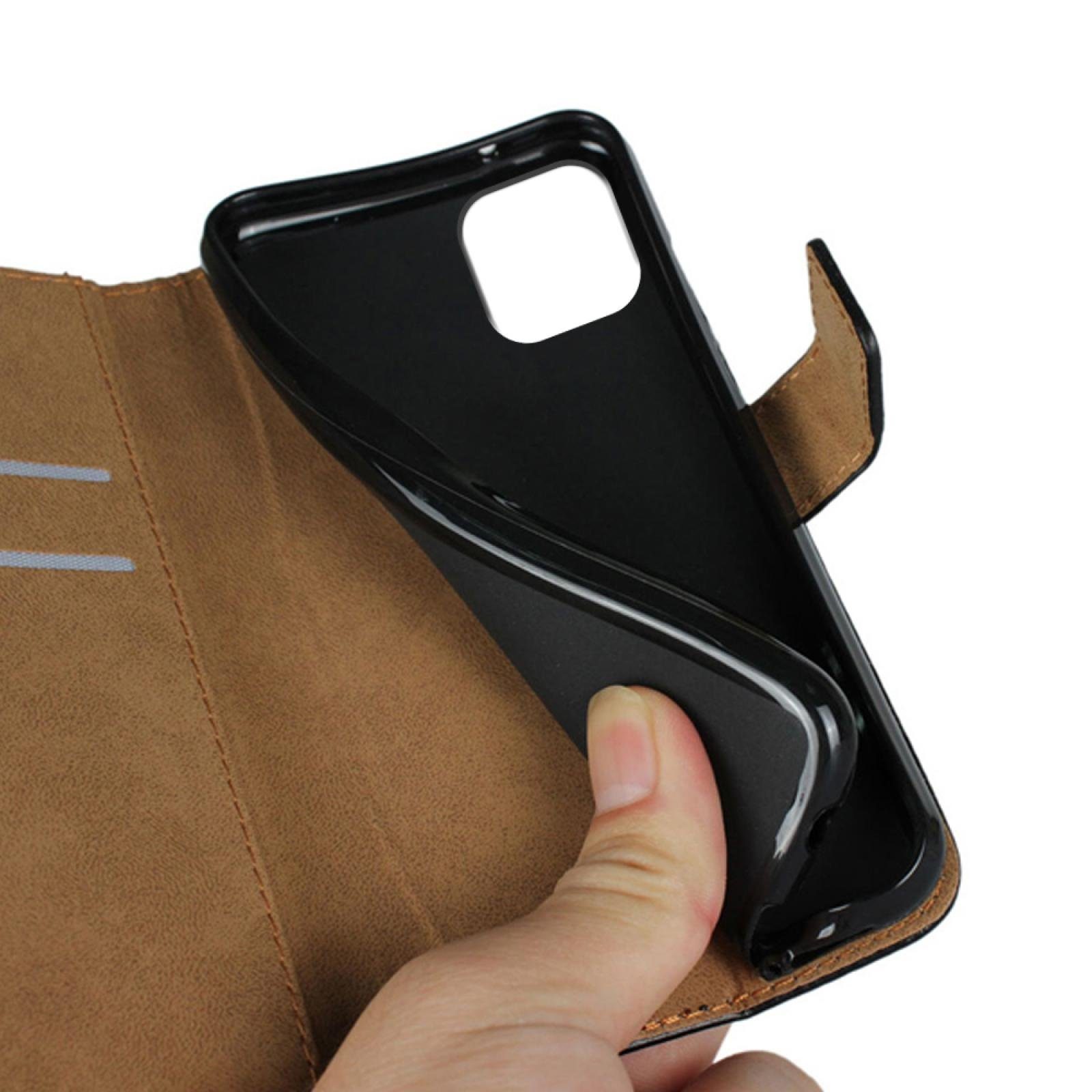 Numerva Handyhülle Bookstyle Etui Handytasche für Apple iPhone 17 Pro Max, Schutzhülle Klapphülle Flip Cover Schwarz – Bild 5 von 5