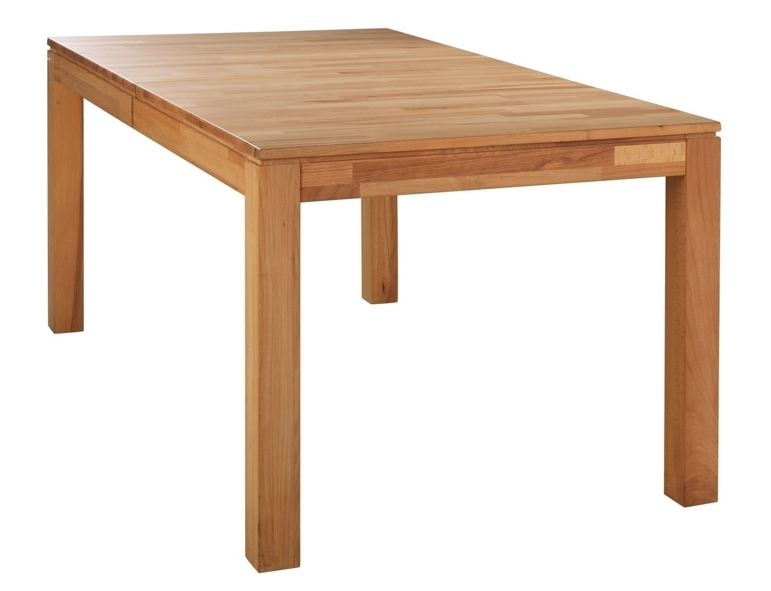 G+K Möbelvertriebs GmbH Esstisch SYLT, ausziehbar, 160 - 240 x 90 cm, Braun, Kernbuchenholz massiv