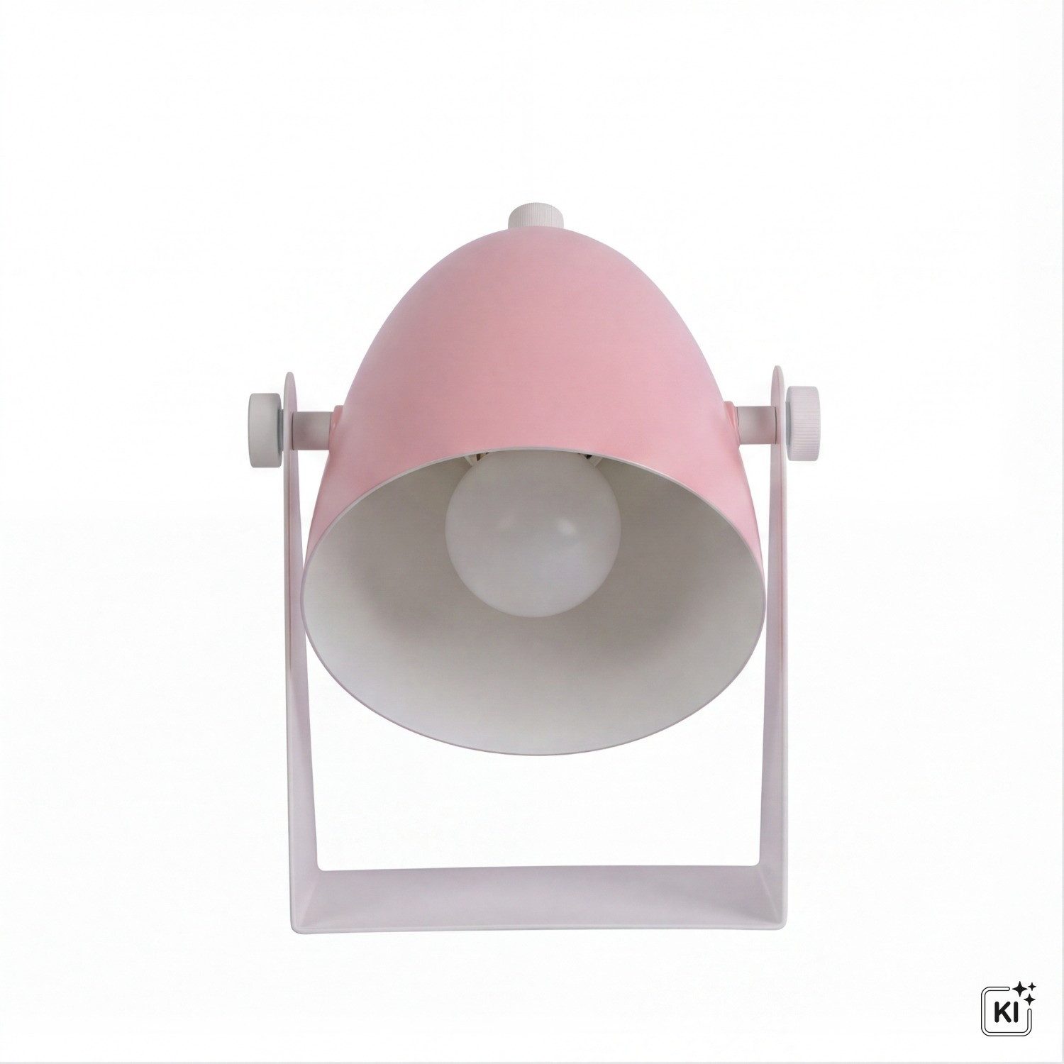 Licht-Erlebnisse Tischleuchte ELAR, ohne Leuchtmittel, flexibel Weiß Pink 20,5 cm E14 Schreibtisch