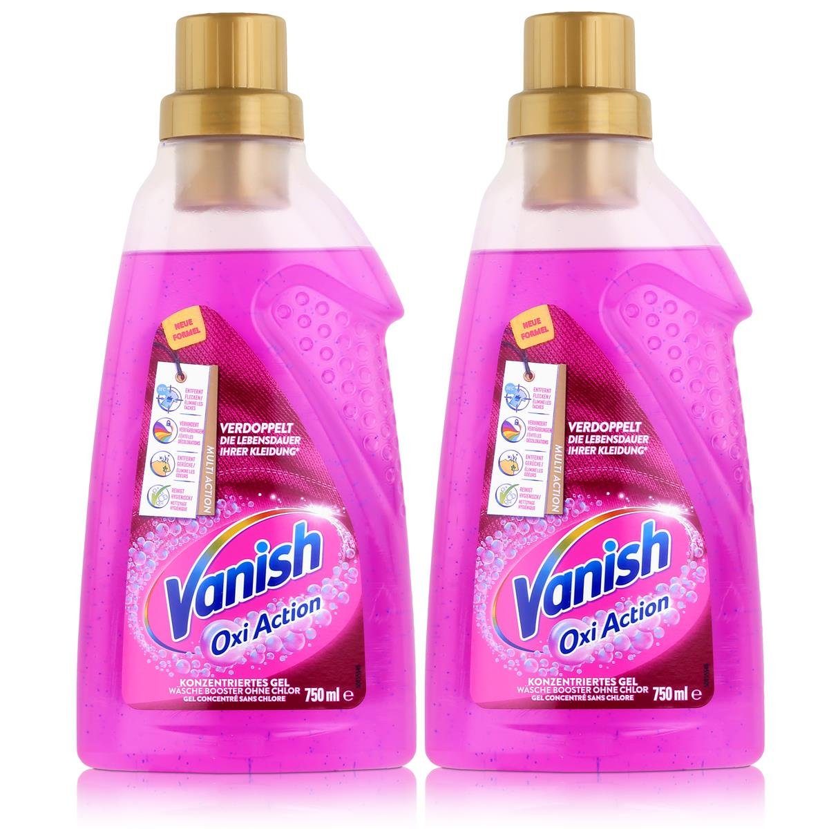 Wäsche Konzentriertes Oxi Booster VANISH Gel Chlor (Spezialwaschmittel ohne 750ml Vanish Action