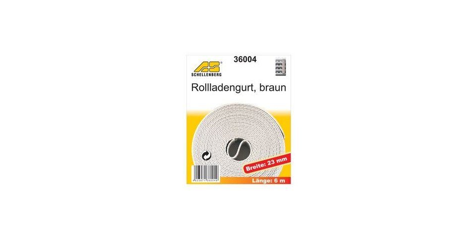 SCHELLENBERG Schellenberg Rollladengurt braun Breite 23 mm - Rollladengurt