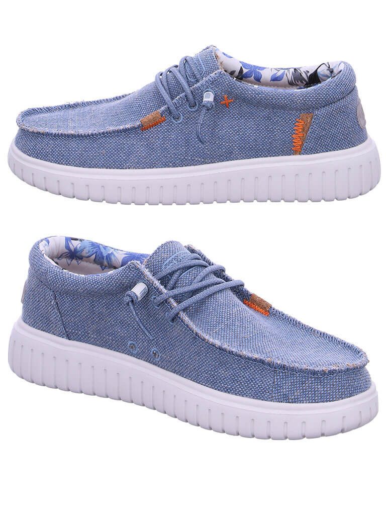 Fusion Jack 4.0 Slip-On Sneaker Herren Schuh Jack 4.0 Leinenoptik mit Gummizug - Leinenschuh Korksohle