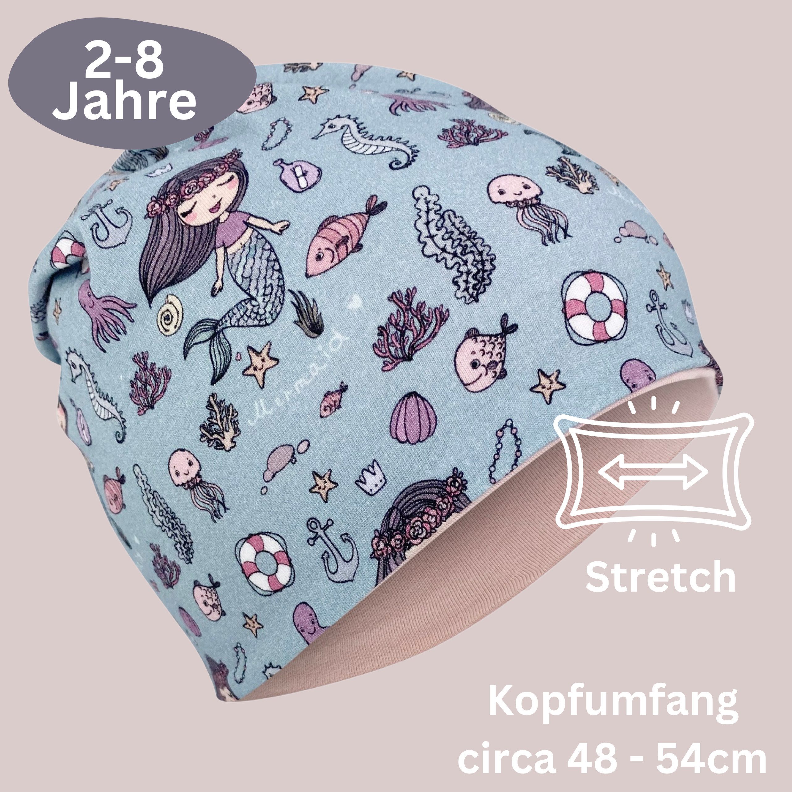 HECKBO Beanie HECKBO Kinder Mädchen Jungen Beanie Mütze & Loop-Schal Set – Bild 3 von 5