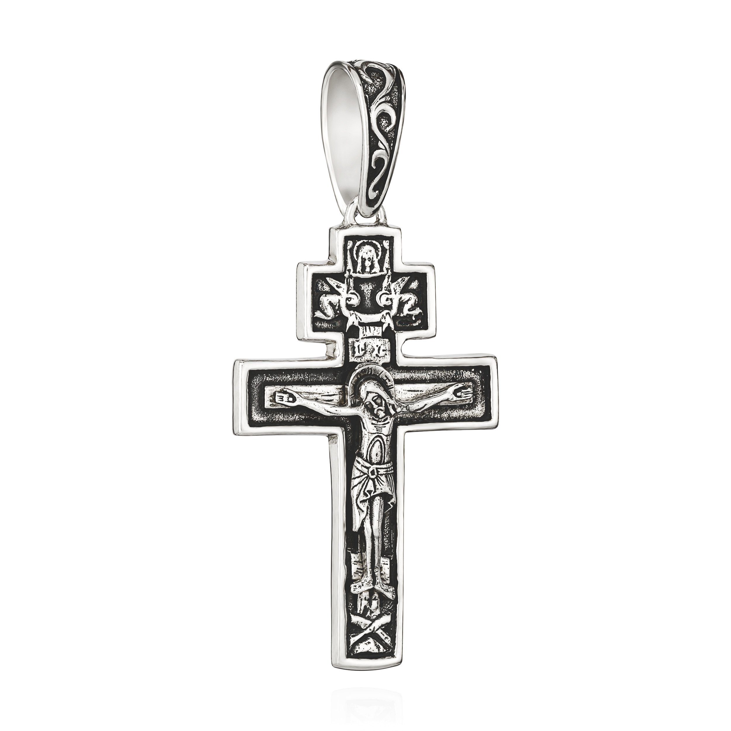 Kettenanhänger Kreuzanhänger 47,5mm x 30,5mm Kruzifix Jesus Christus Kettenanhänger