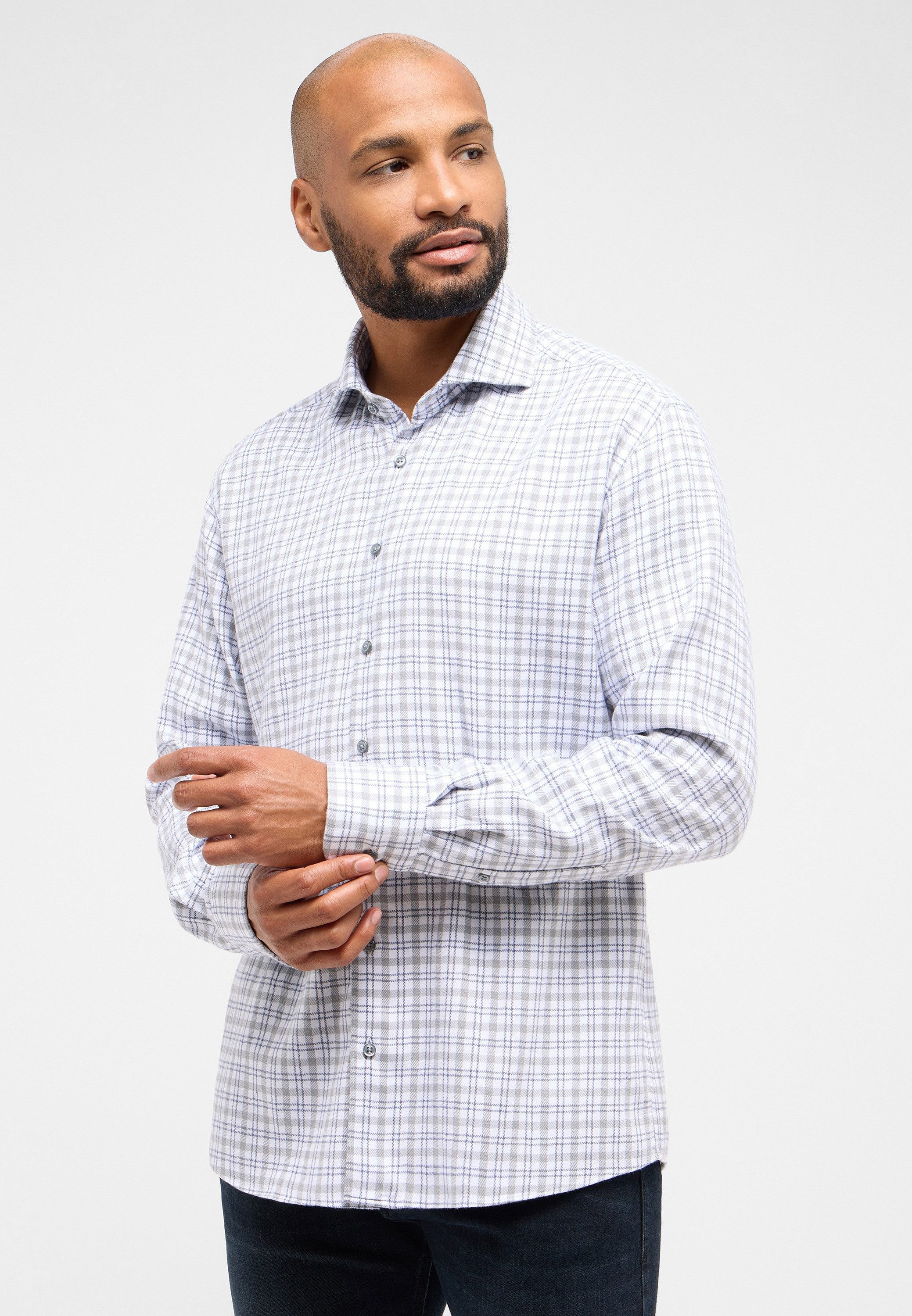 Eterna Langarmhemd MODERN FIT EASY IRON günstig online kaufen