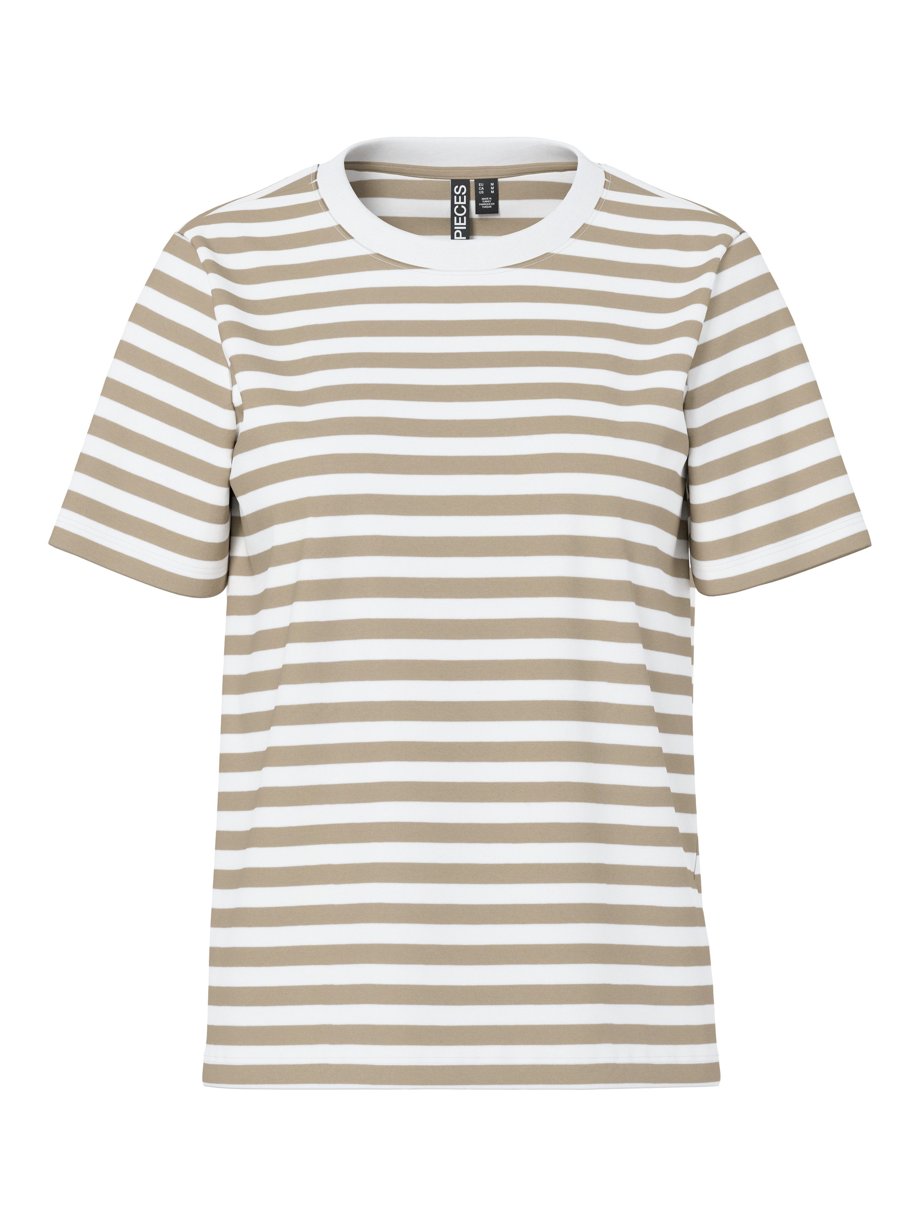 Kurzarmshirt PCRIA SS TEE STRIPES NOOS BC