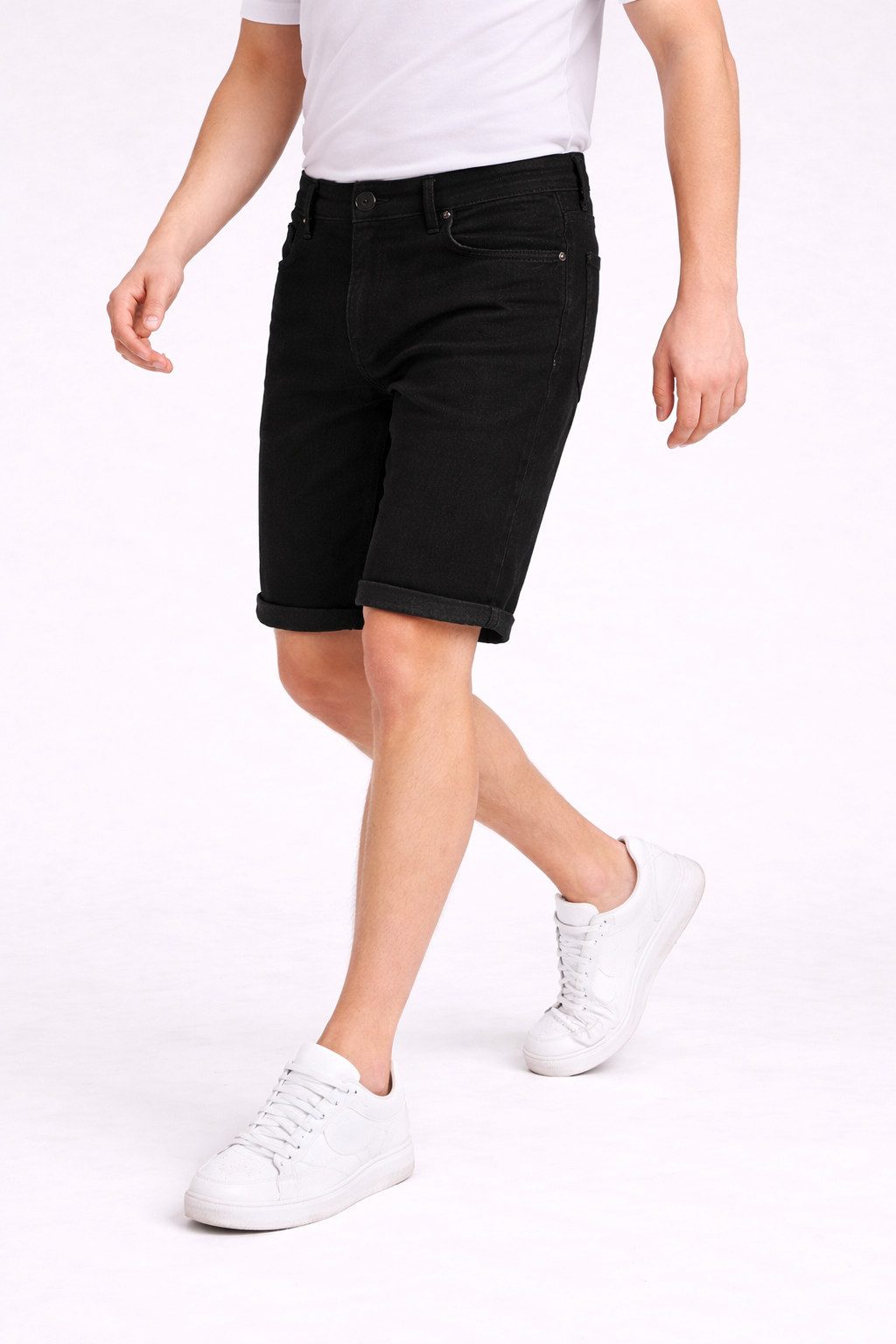 S&S Jeansshorts Herren Jeans Shorts Bermuda Hosen (Packung, 1-tlg., jeans shorts herren) Bermuda Jeans Short gerade geschnittene kurze Beine