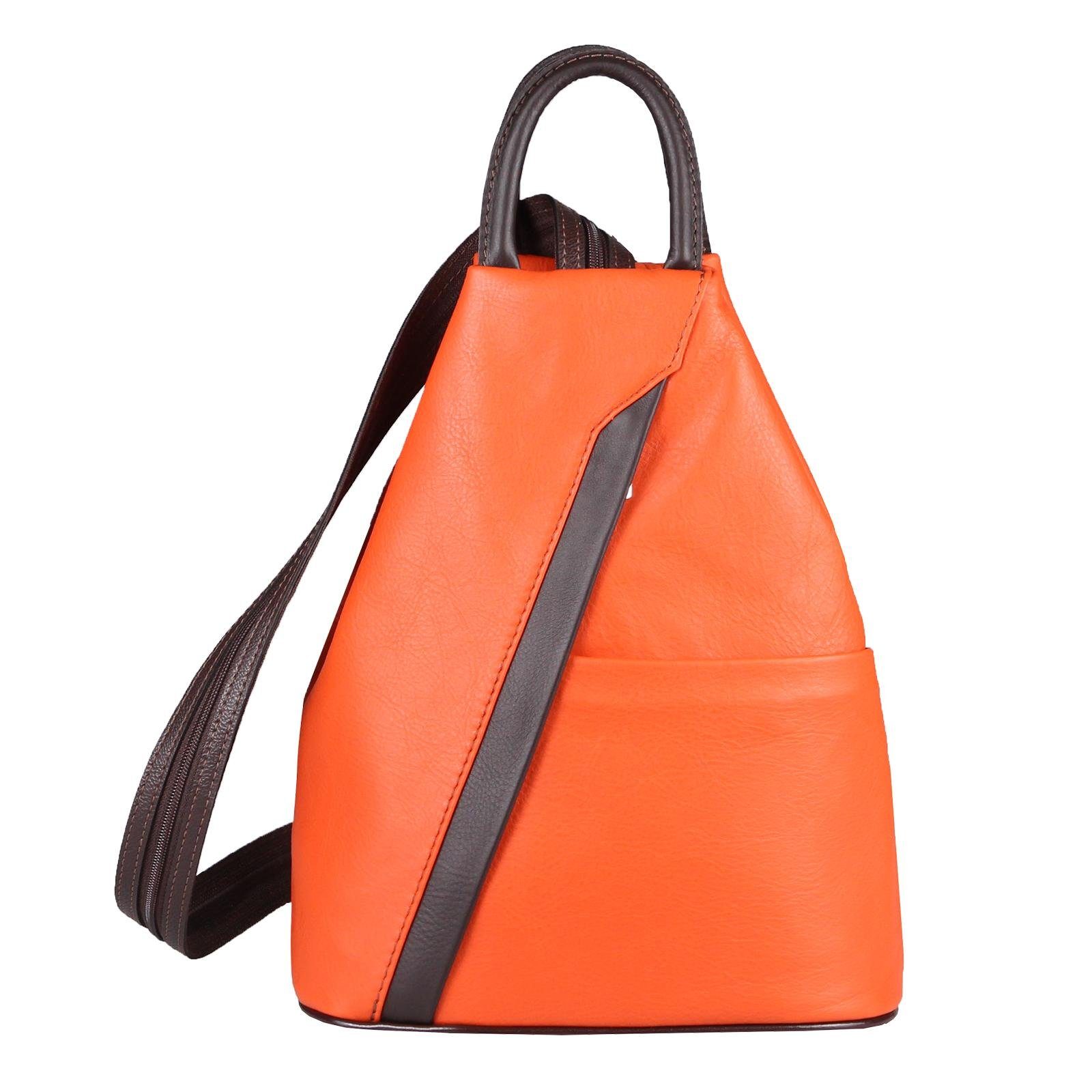 ITALYSHOP24 Rucksack »Made in Italy Damen Leder Tasche Schultertasche«,  leichtgewicht Shopper, als Rucksack & Handtasche tragbar online kaufen |  OTTO