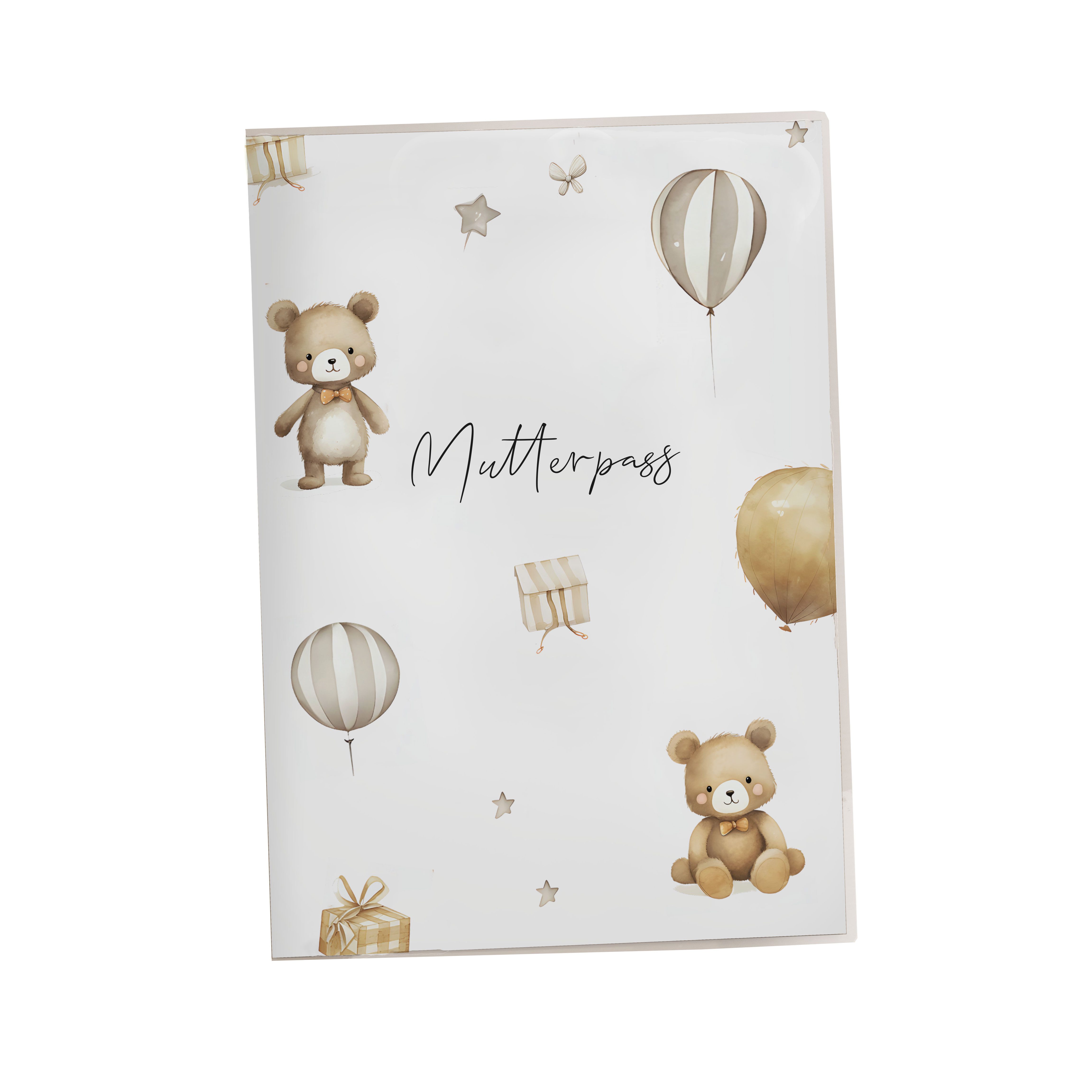 NORDEULE Mutterpass-Hülle Molly Mutterpasshülle Deutsch, Schutz Bären Designeinsatz & Zusatzfach, ideal als Geschenkidee zur Schwangerschaft für werdende Mütter