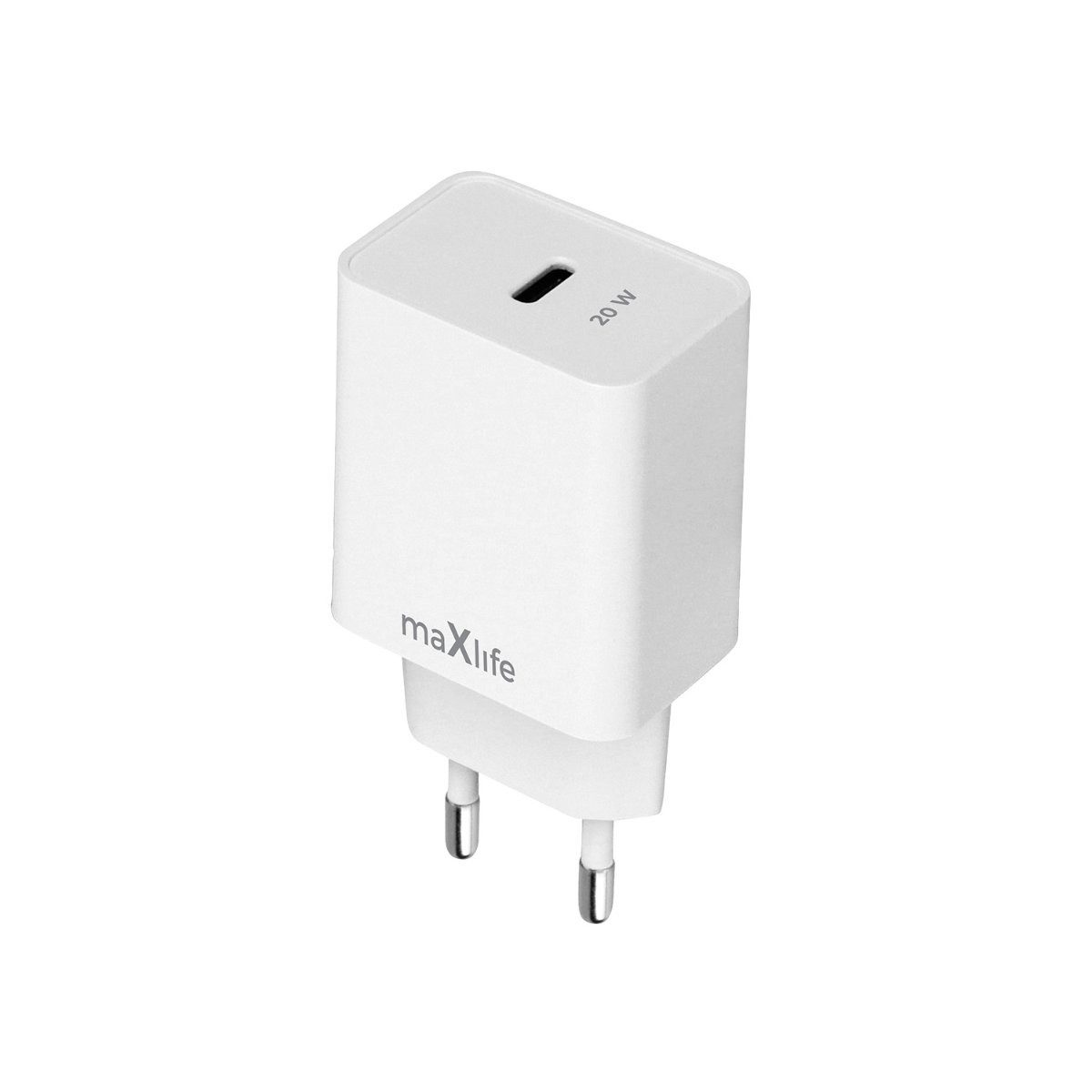 MaXlife Maxlife MXTC-13-20C PD QC Ladegerät 1x USB-C 20W weiß Smartphone-Ladegerät
