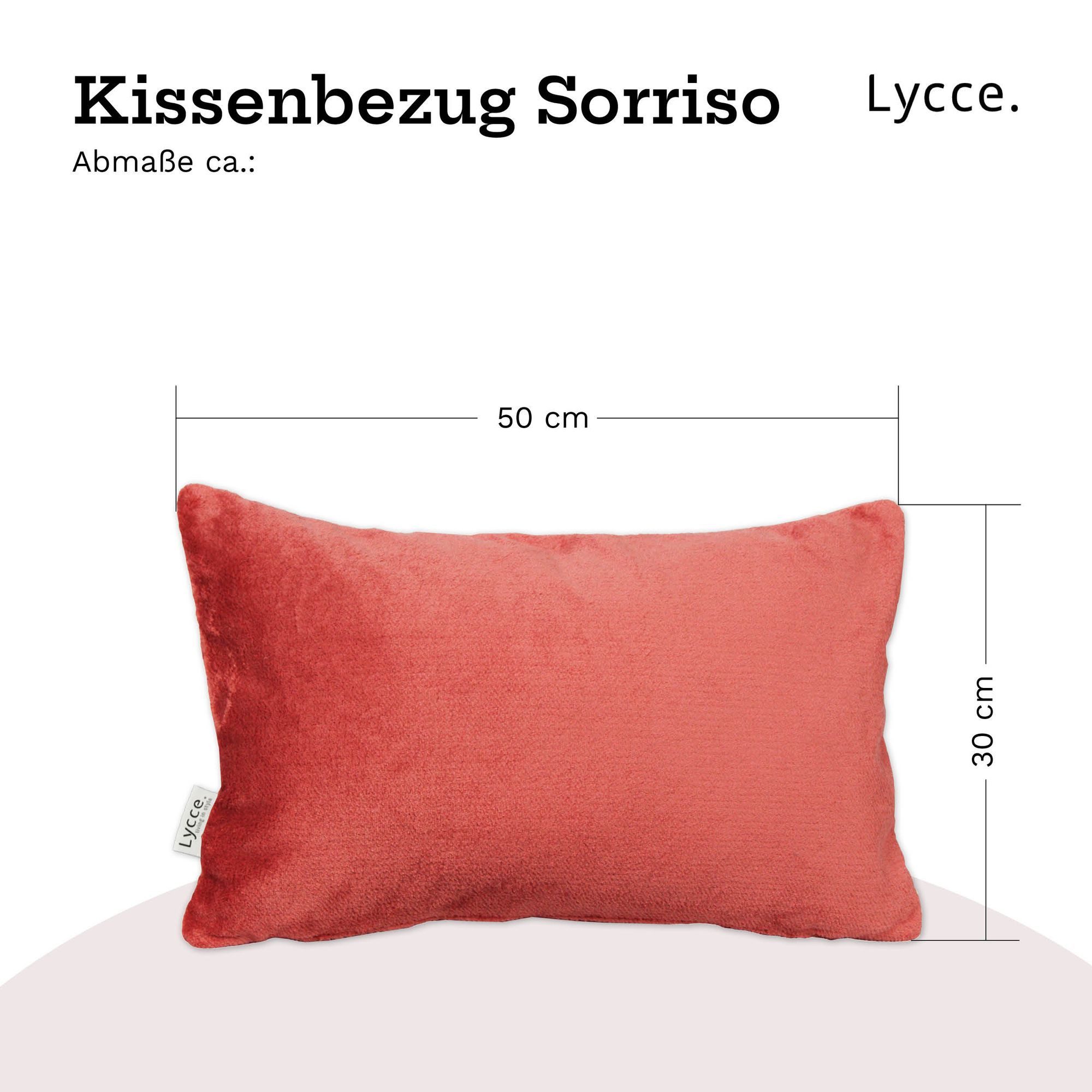 Lycce Dekokissen Kissenbezüge SORRISO Retro Samt Kissenbezug Kissenhülle Dekokissen