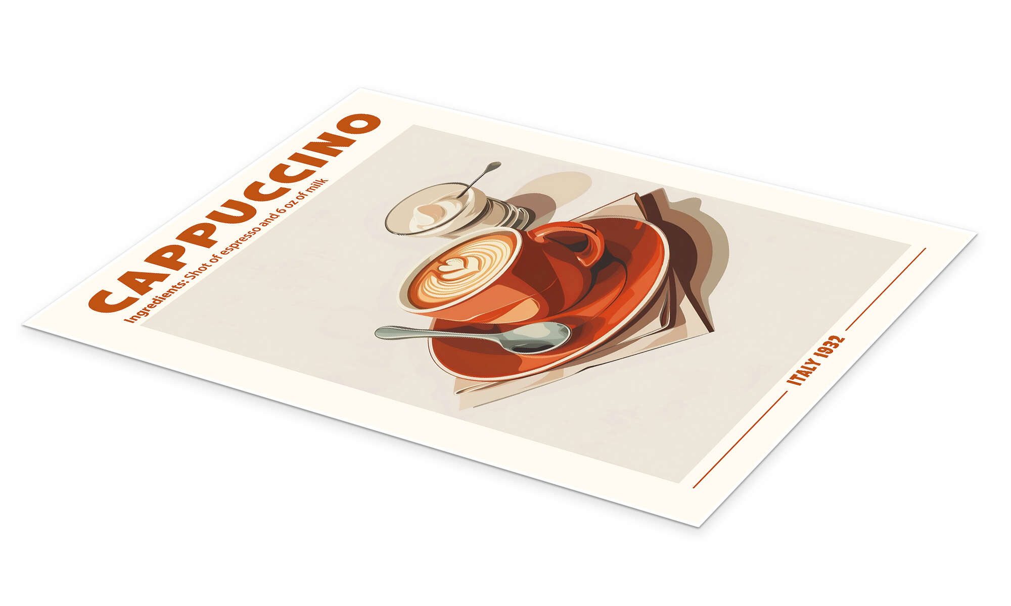 Posterlounge Wandbild Cappuccino, Italy 1932, TAlex, erhältlich als Poster, günstig online kaufen