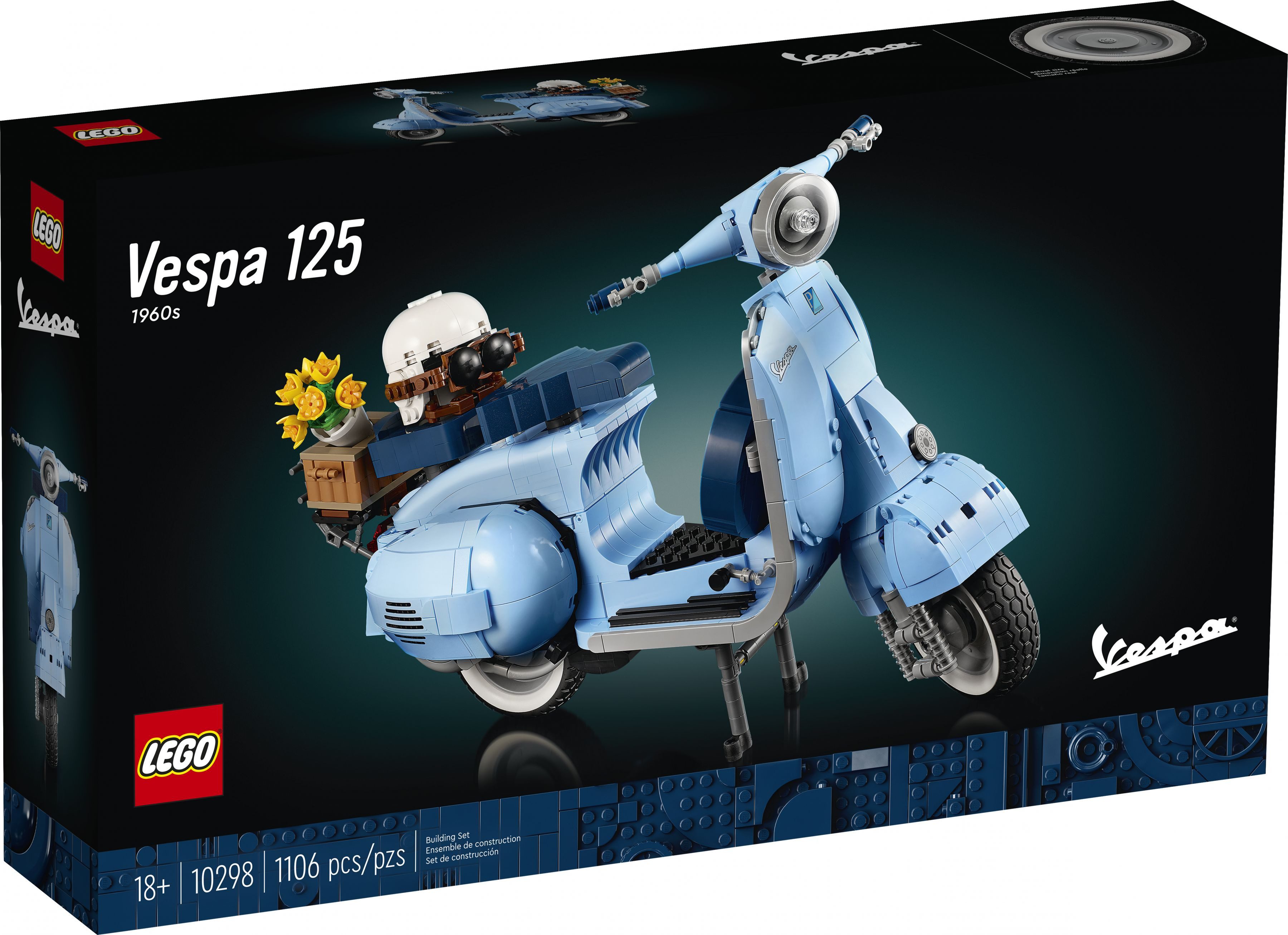 LEGO® LEGO® Icons 10298 Vespa 125 Konstruktionsspielsteine, (1107 St)