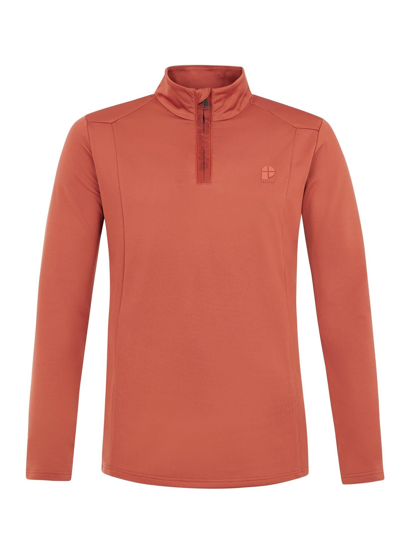 Protest Sweatjacke Herren (506) (1-tlg) mandarine WILL orange Ski-Sweatshirt