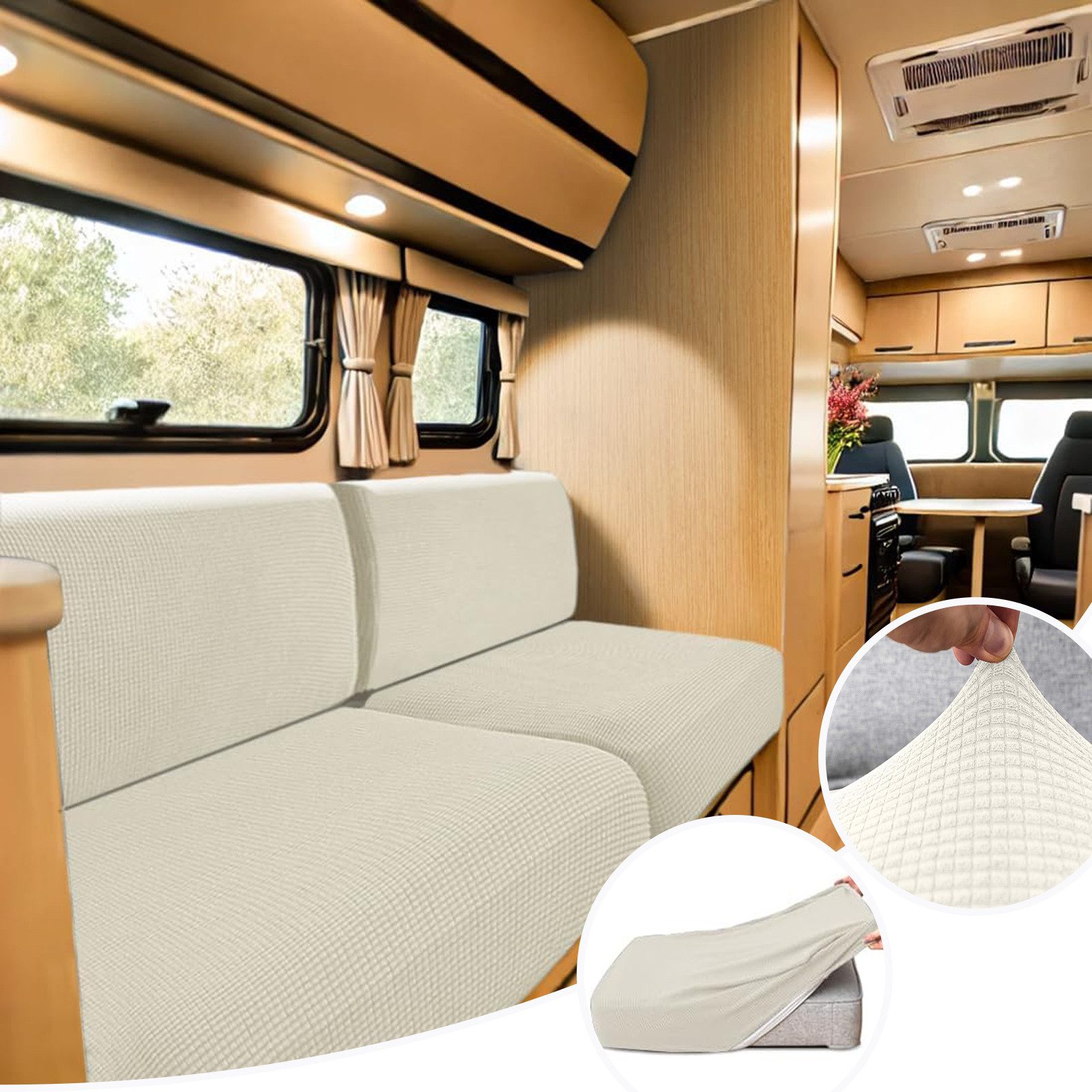 BTTO Sitzflächenhusse 2 Stück Wasserdicht Jacquard-Sofabezug, Stretch Sitzk günstig online kaufen