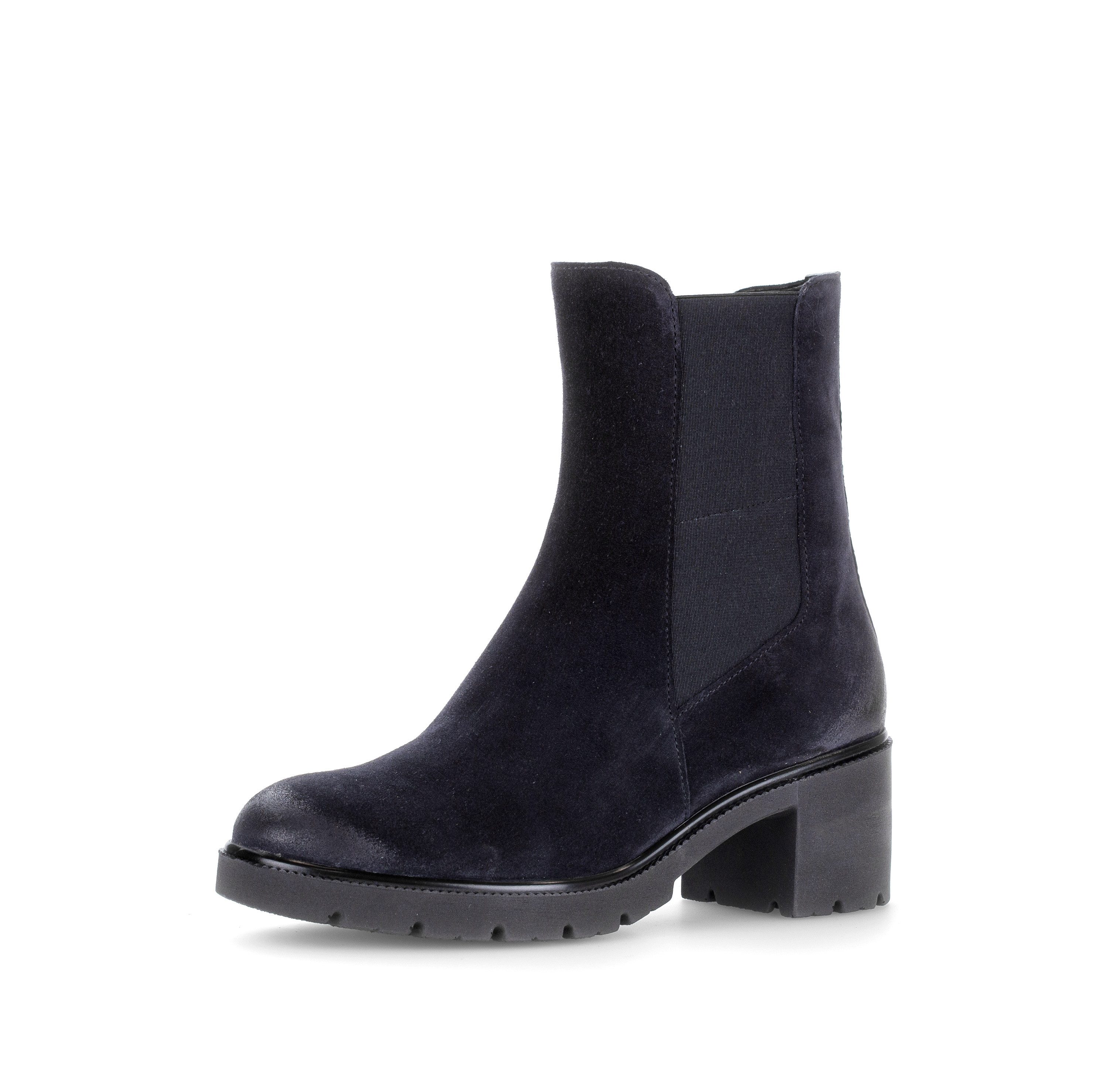 Gabor Chelseaboots Blockabstz, Stiefelette in Komfortweite H (sehr weit)
