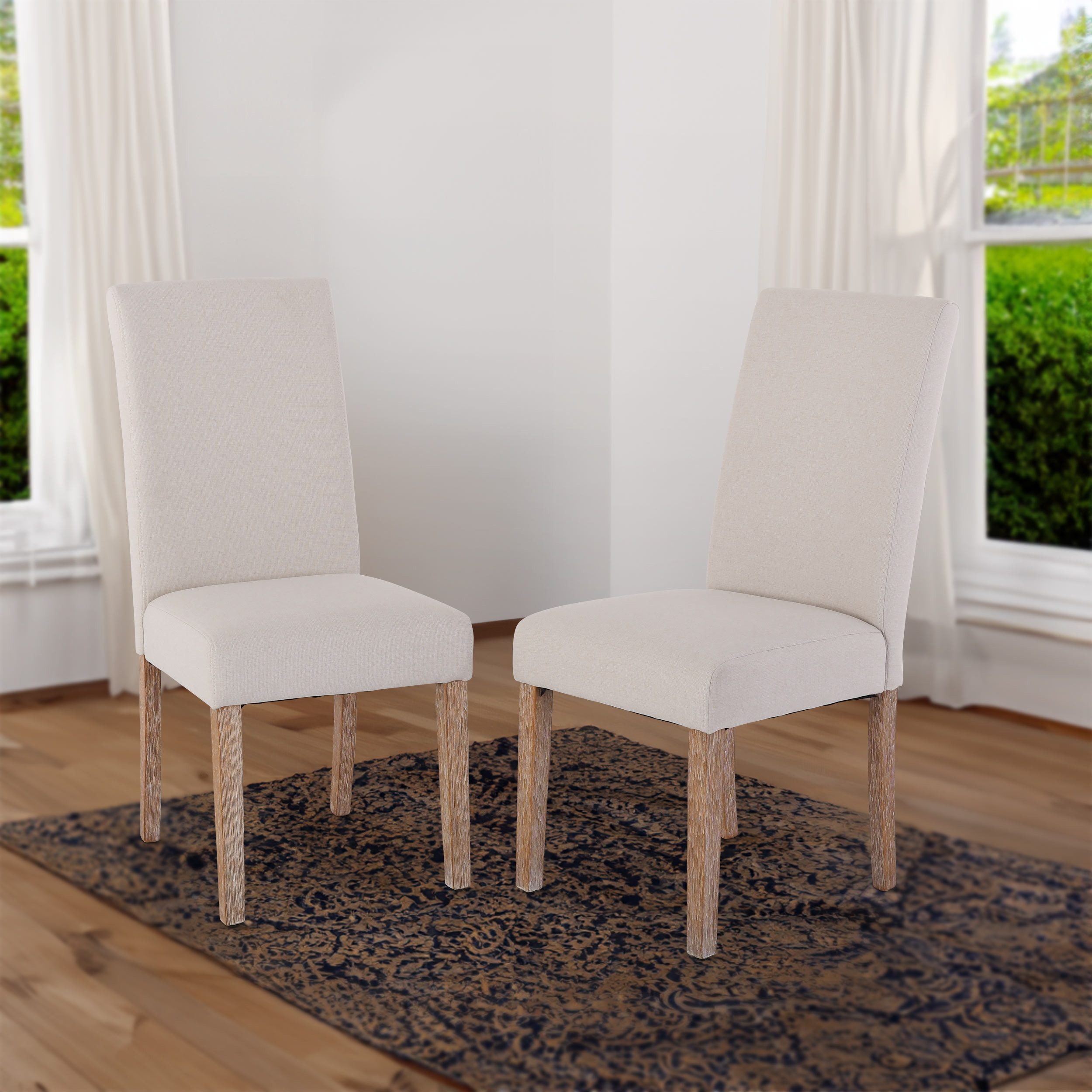 Raburg Esszimmerstuhl Polsterstuhl Landhausstil mit Holzbeinen, Alexandra ( günstig online kaufen