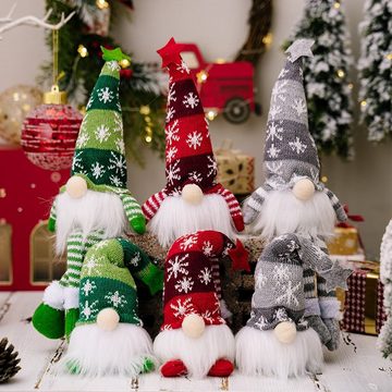 XDeer Wichtel Weihnachtsdeko Weihnachtswichtel Beleuchtet Deko Figuren, Weihnachten Deko mit LED Für Weihnachtsbaum Dekoration