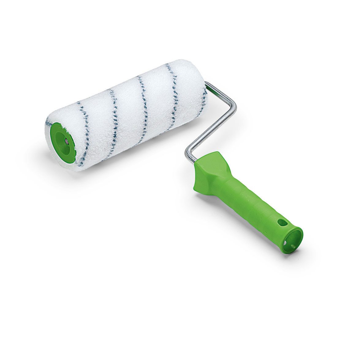 Nölle Farbwalze Farbwalze Nylon 18 cm Komplett, Weiß 1 Stück (Malerset, Farbwalze, Walzenbügel, Griff), Farbroller Farbwalze Lackierwalze Anstreichrolle Malerrolle Pinselroll
