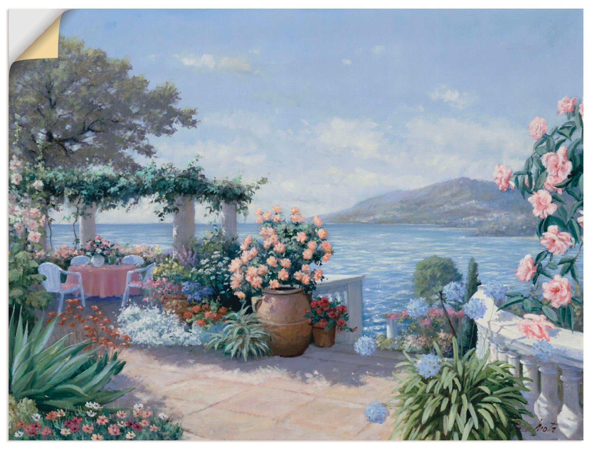 oder versch. Sicht, in Wandbild Wandaufkleber (1 als Größen Leinwandbild, Garten Artland Großartige St), Poster
