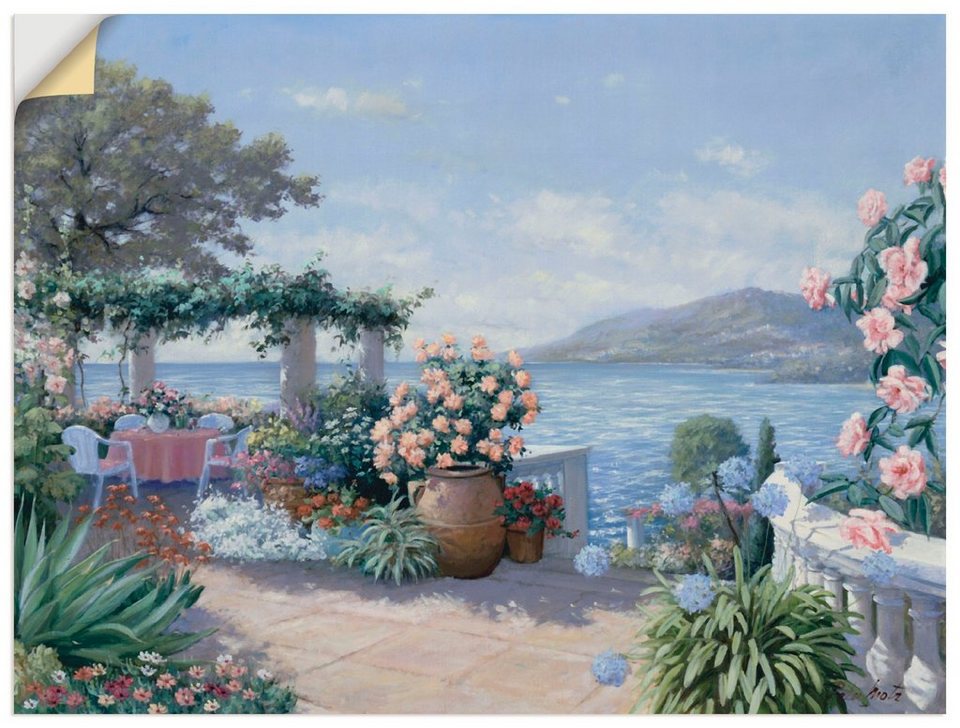 Artland Wandbild Großartige Sicht, Garten (1 St), als Leinwandbild,  Wandaufkleber oder Poster in versch. Größen