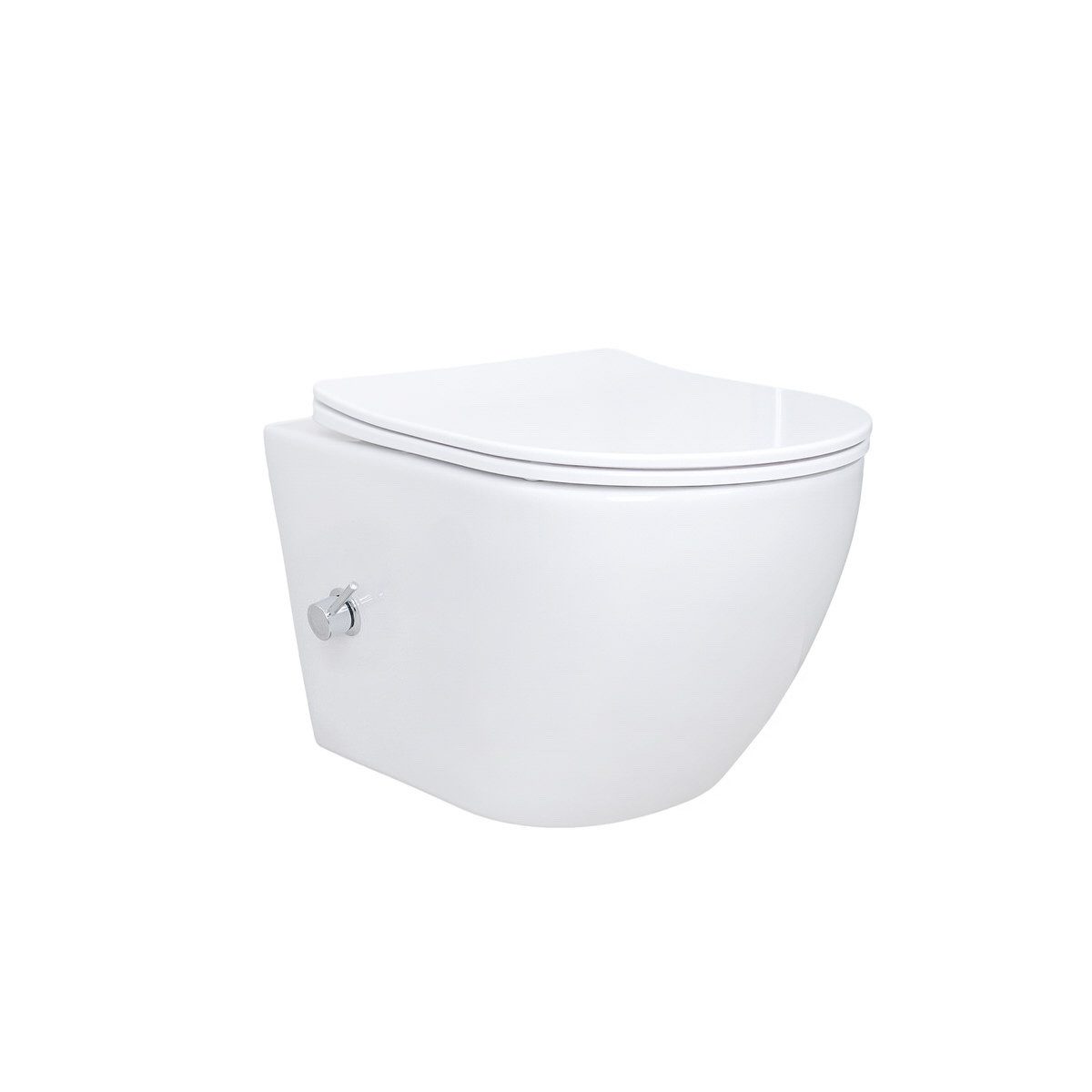 Aloni Tiefspül-WC Dusch Taharet Bidet-Funktion spülrandlos Armatur & Softcl günstig online kaufen