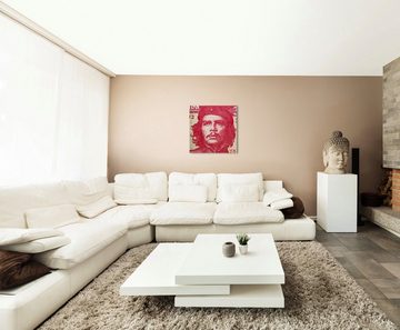 Sinus Art Leinwandbild Ernesto Che Guevara Portrait auf kubanischem Geldschein auf Leinwand