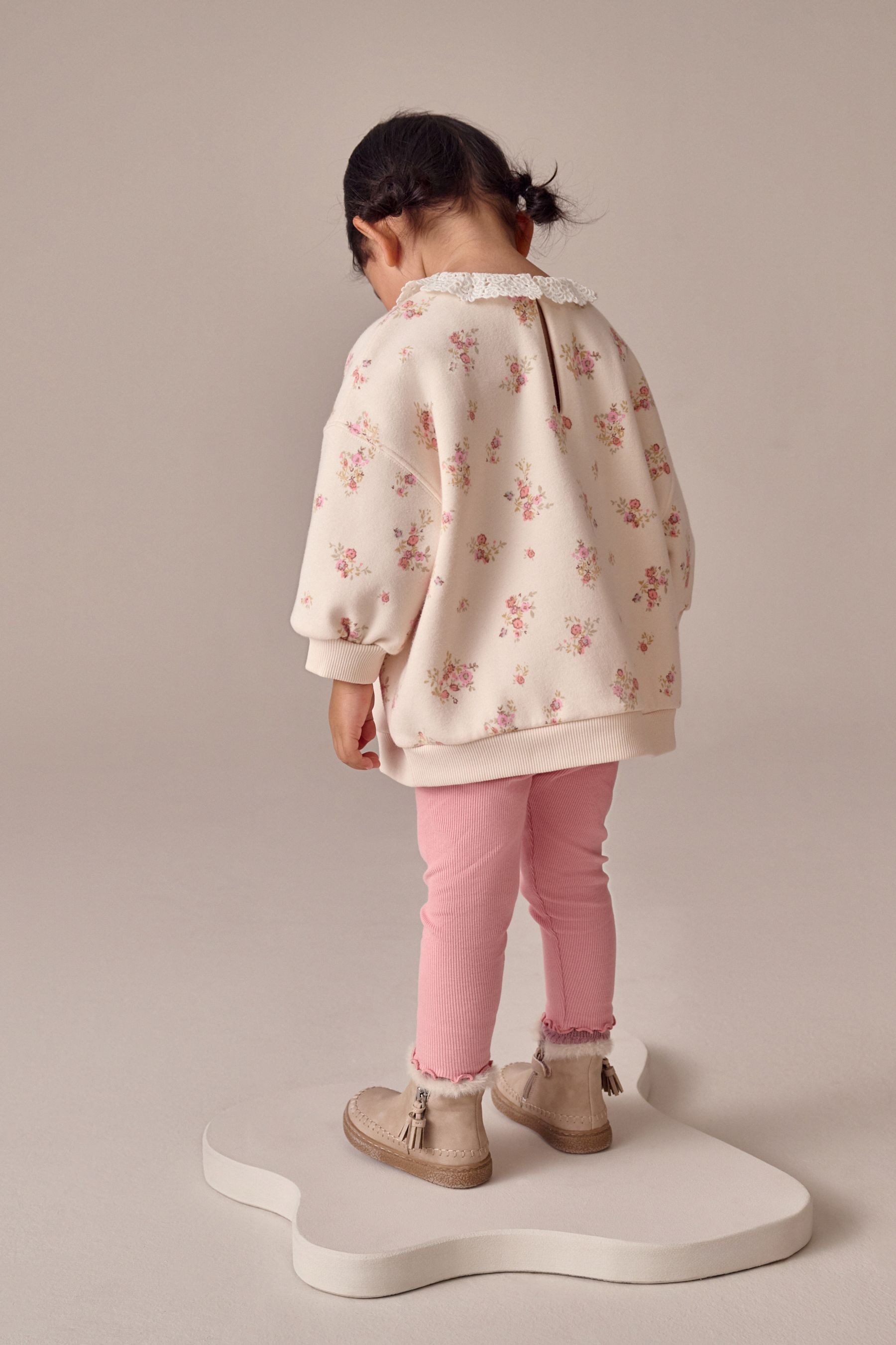 Next Top & Leggings Sweatshirt mit Kragen und Leggings im Set (2-tlg) – Bild 2 von 5