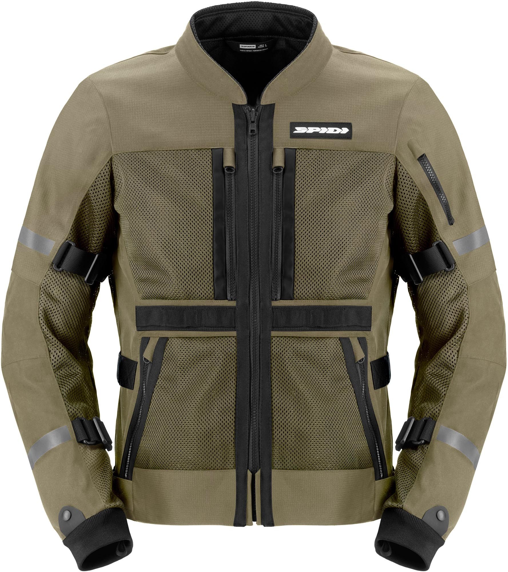 SpiDi Motorradjacke Tech Armor 2 Motorrad Textiljacke 3-Lagen-Laminat,Verbindungsreißverschluss,Ellenbogenprotektoren e