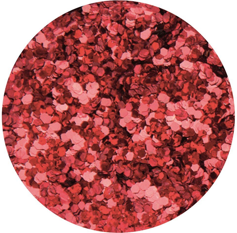 Glorex Bastelnaturmaterial Glorex Brillant-Glitter holo rot 9 g