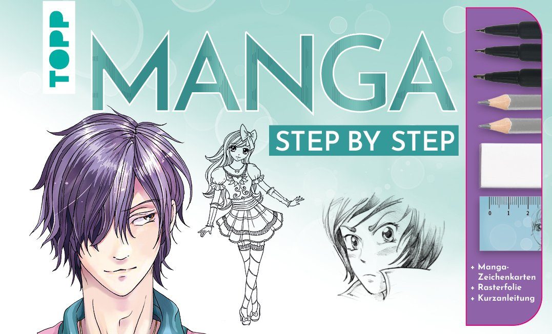 Topp Fineliner Manga Step Teile Designdose, 16 Step by