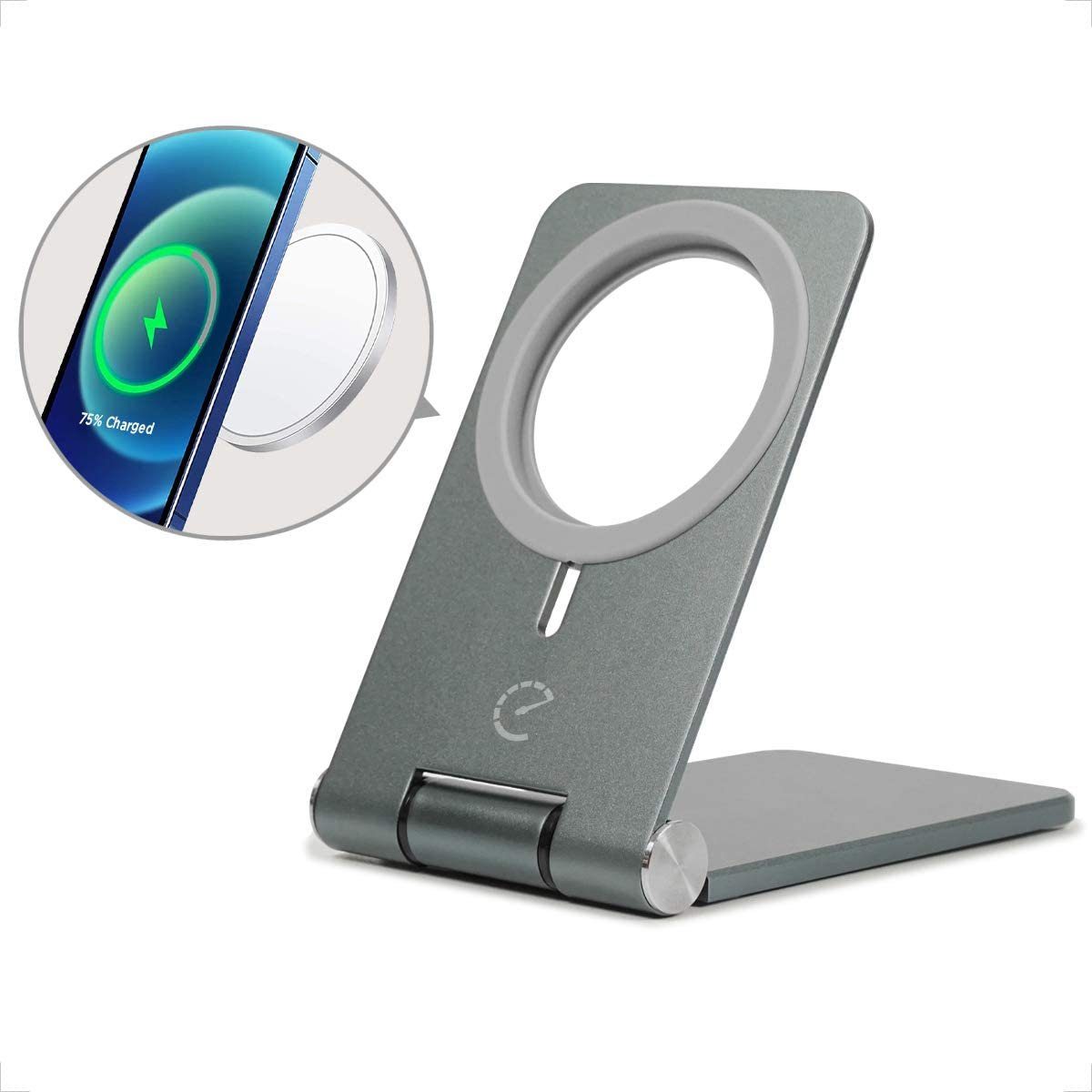 Magnetische Smartphone Halterung - Faltbarer Ständer - MagSafe kompatibel -  Magnetic Stand Series - silber