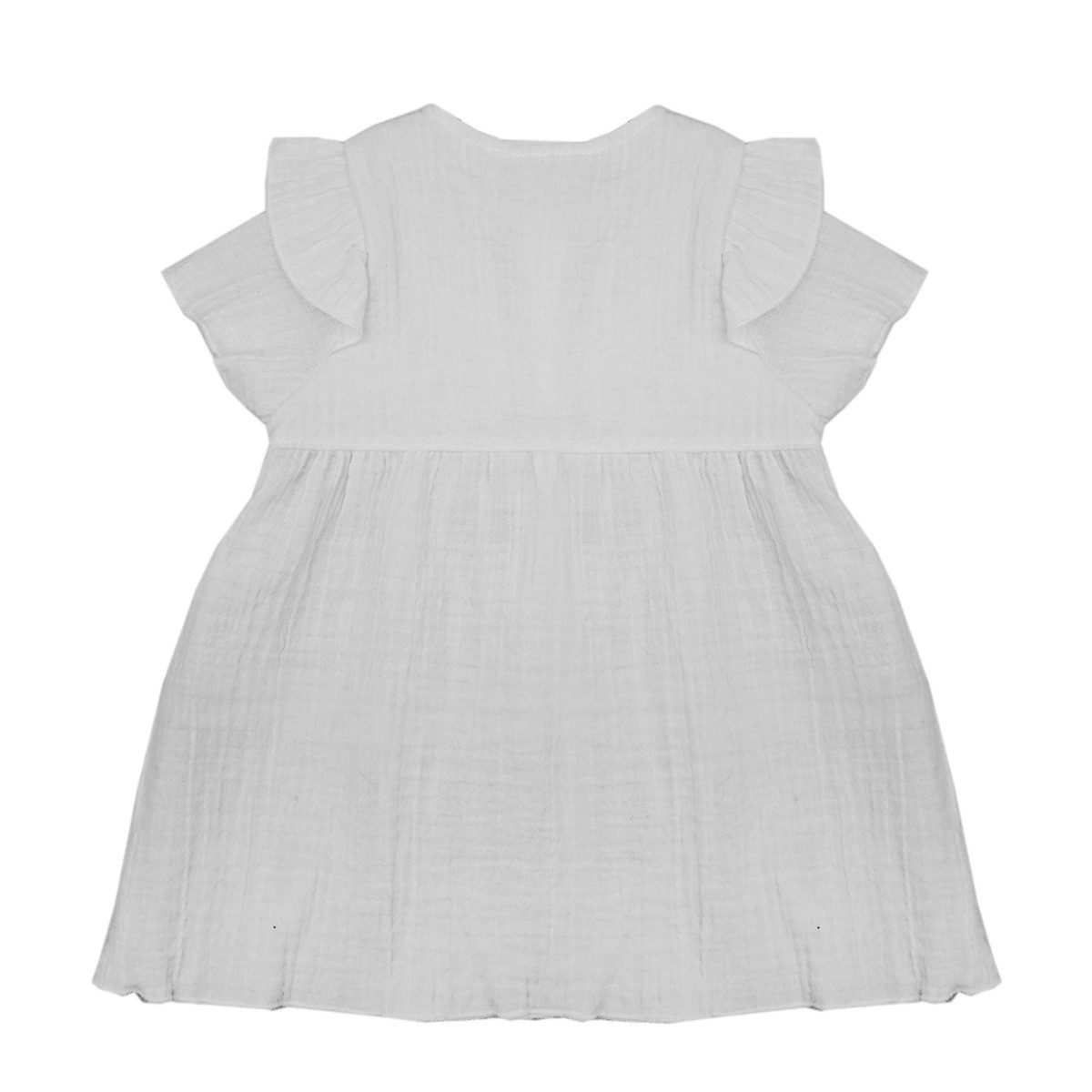 MAXIMO Sommerkleid GOTS BABY GIRL-Kleid, Kurzarm Musselin, Futter (1-tlg)